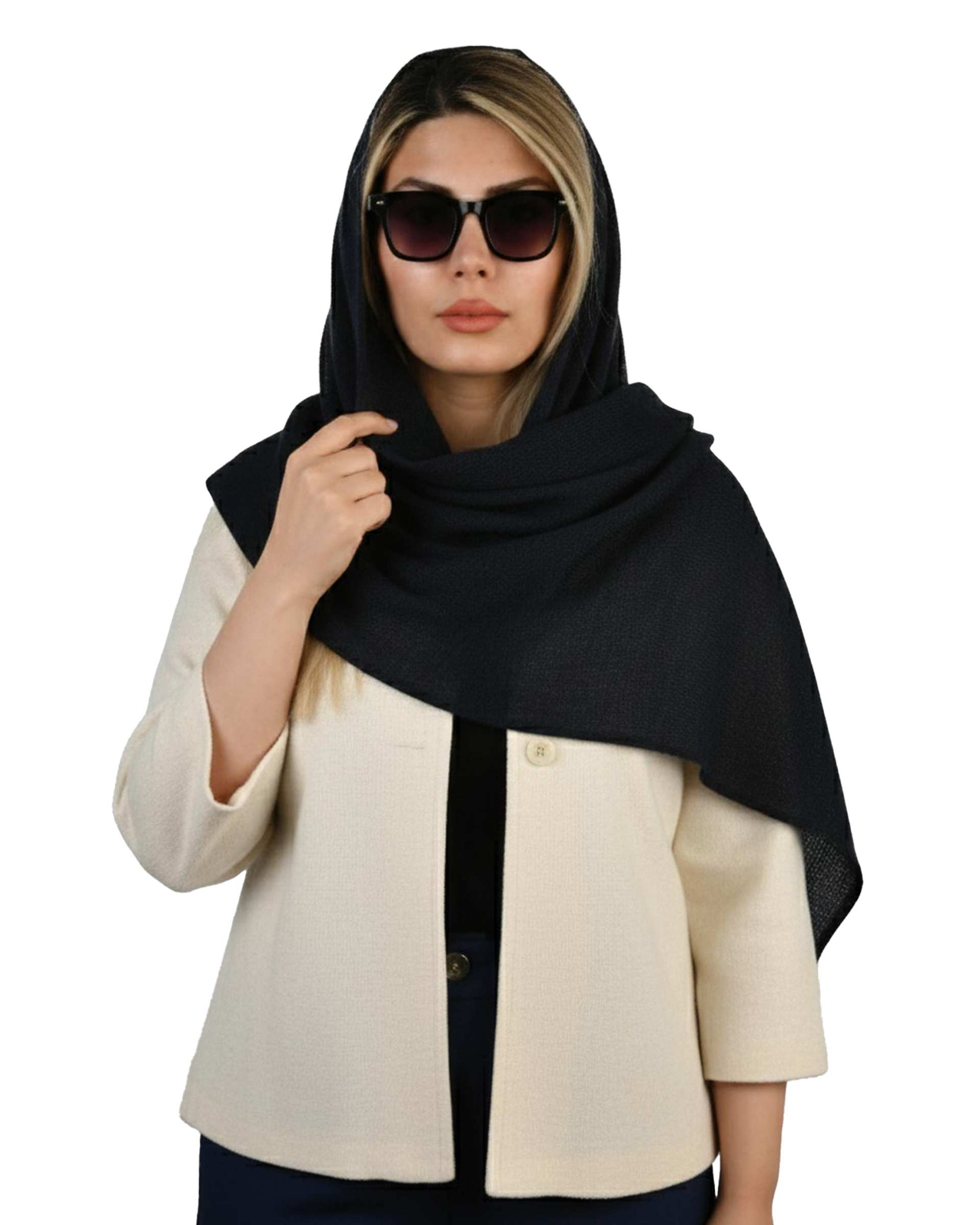 شال بافت زنانه زمستانی آماهی Amahi طرح کلاسیک