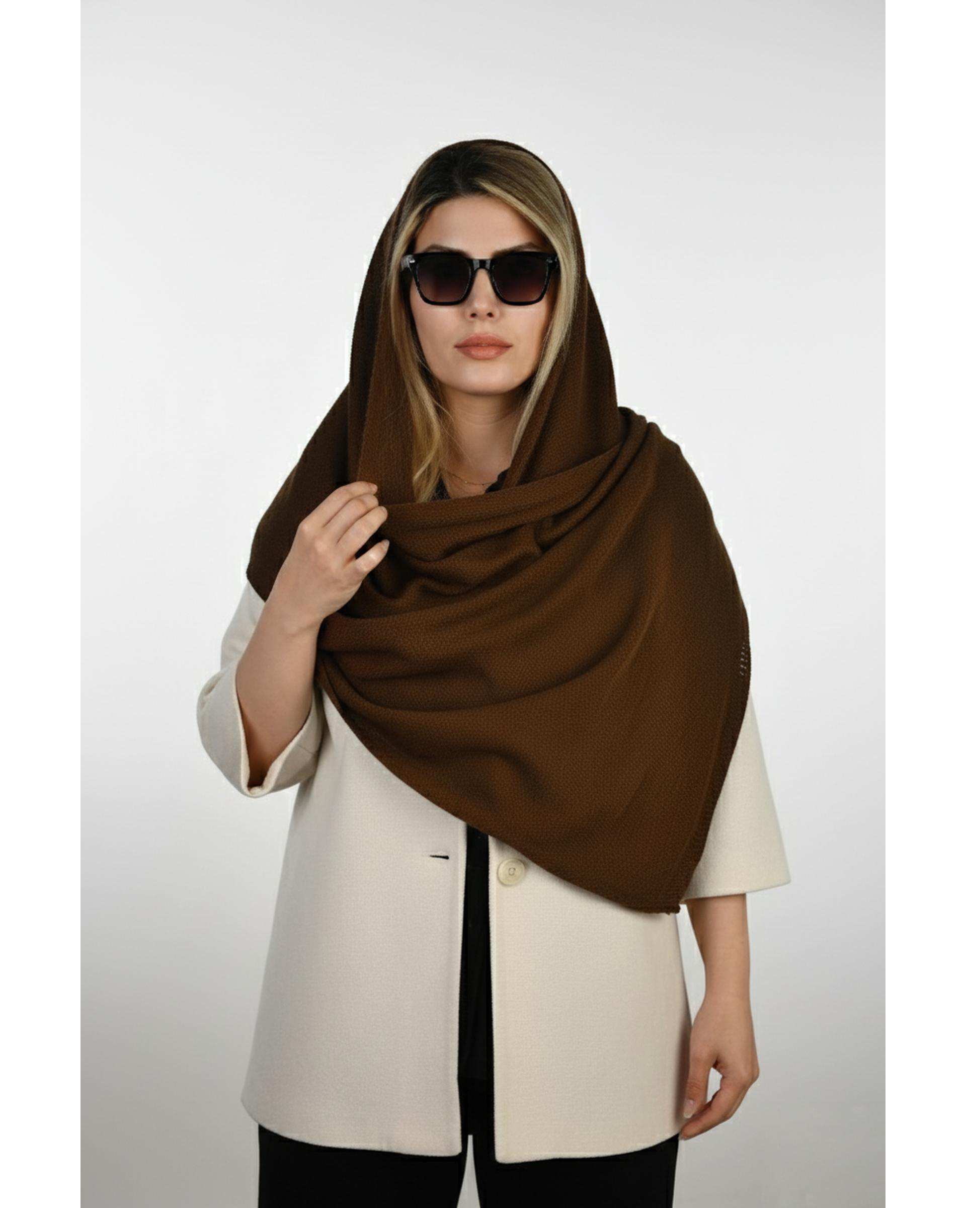 شال بافت زنانه زمستانی آماهی Amahi طرح کلاسیک