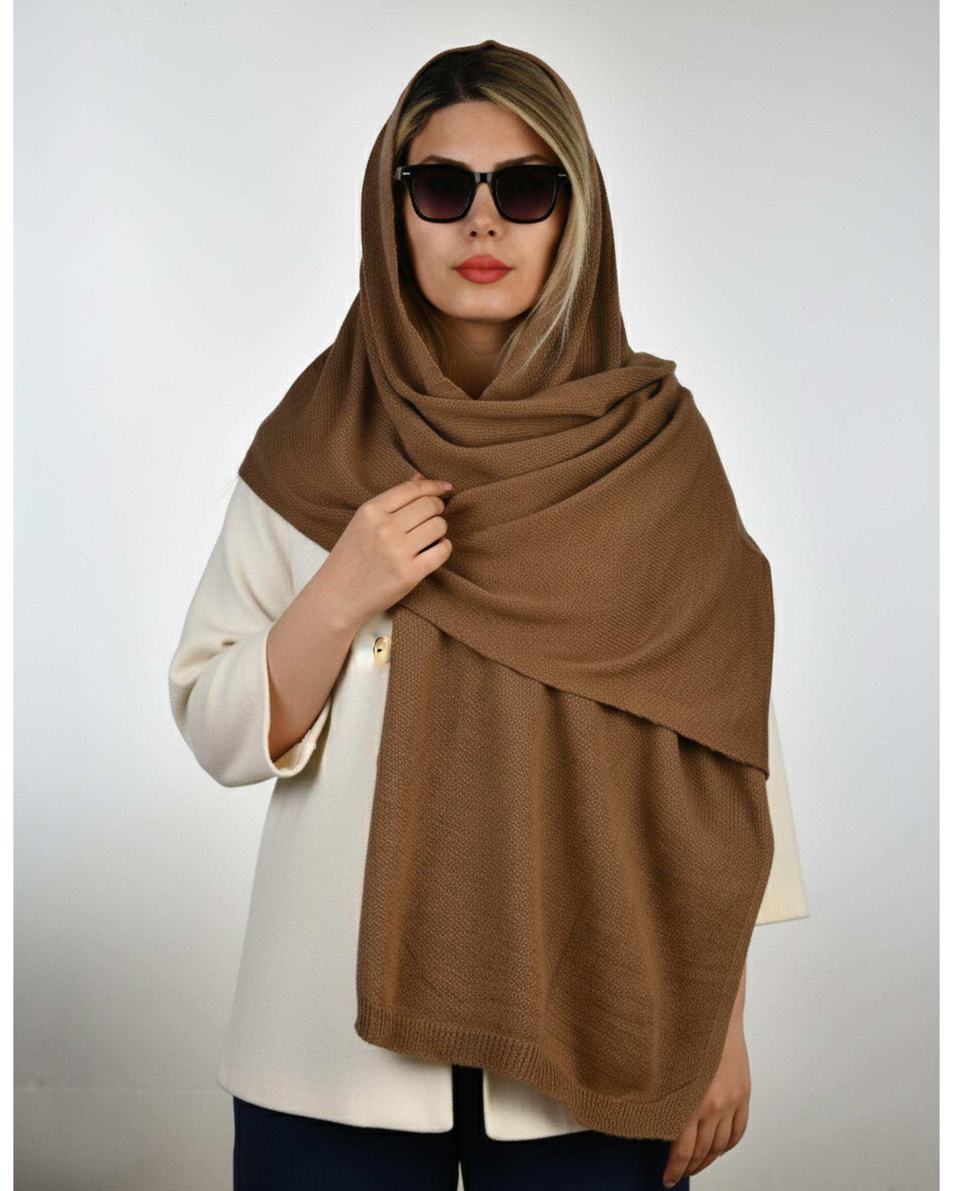 شال بافت زنانه زمستانی آماهی Amahi طرح کلاسیک