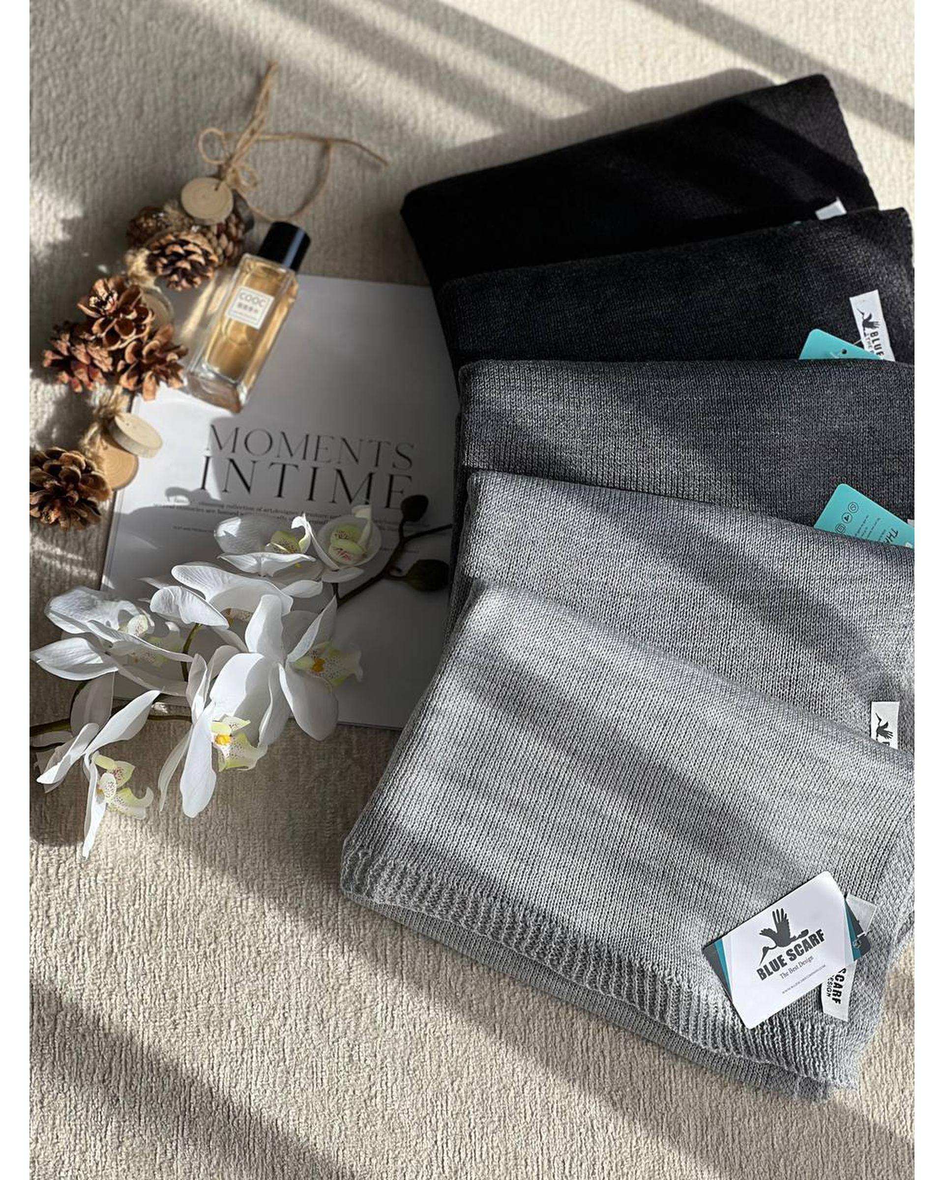 شال بافت زنانه زمستانی آماهی Amahi طرح کلاسیک