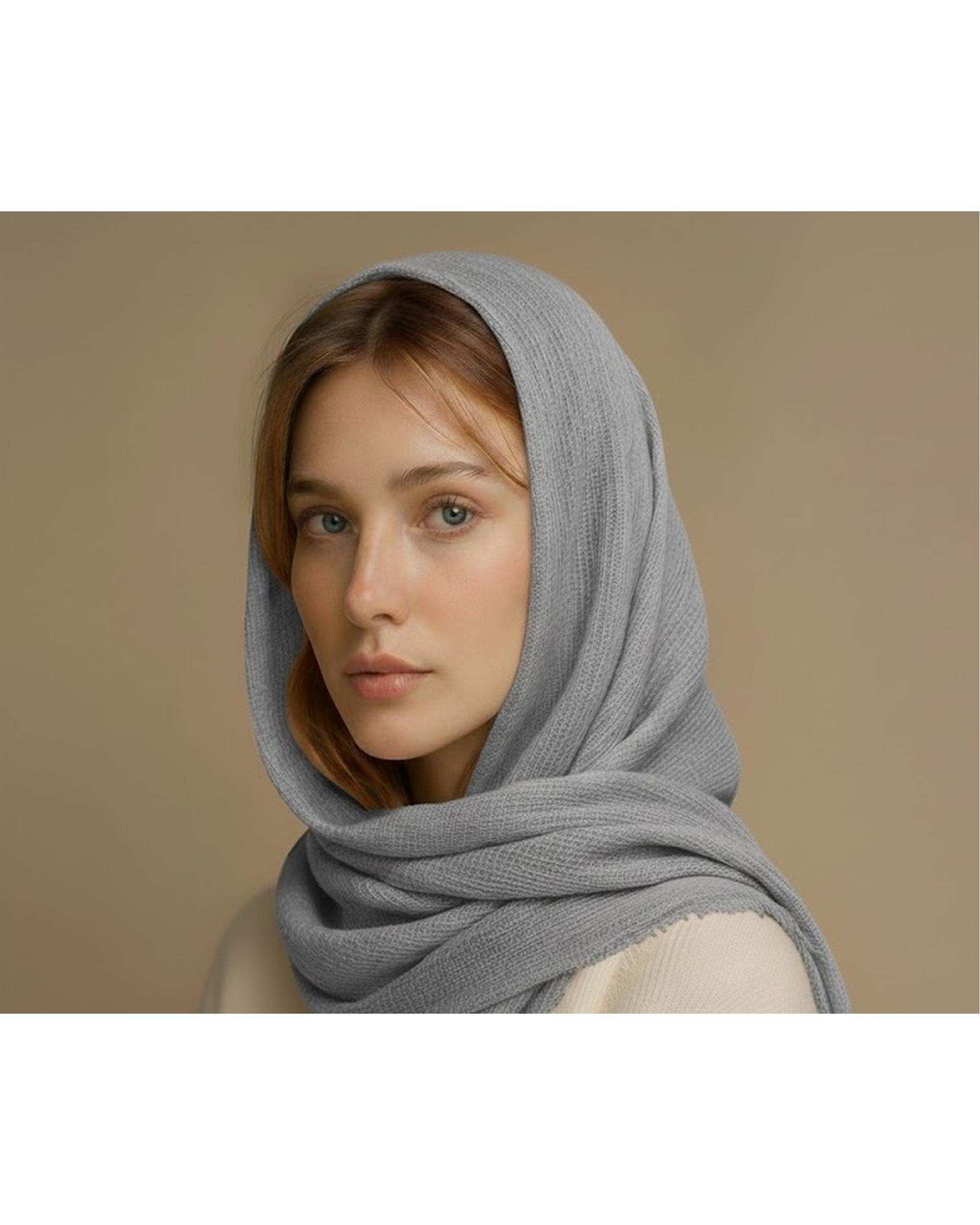 شال زنانه برشکا آماهی Amahi مدل کنفی حصیری