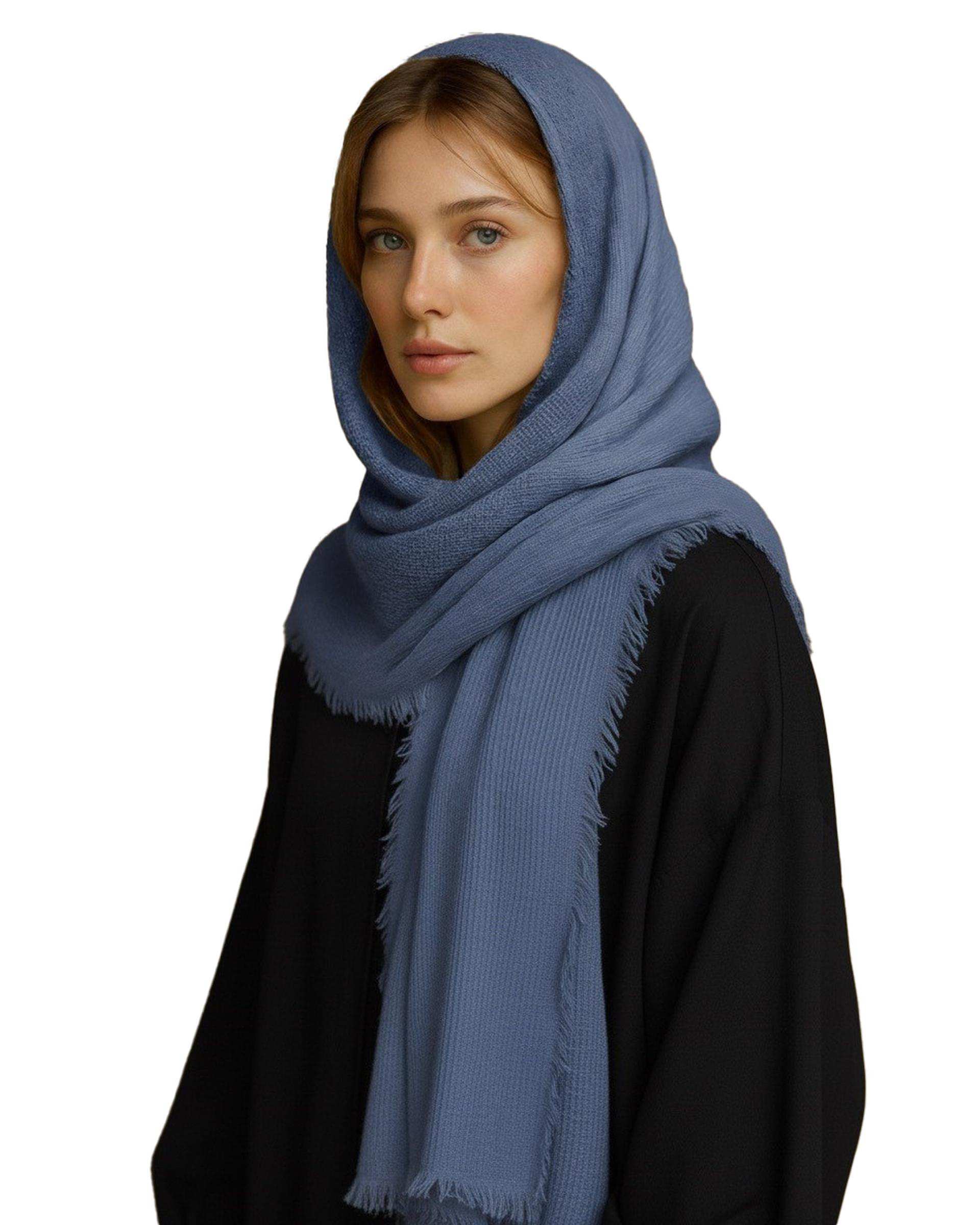 شال زنانه برشکا مدل کنفی حصیری