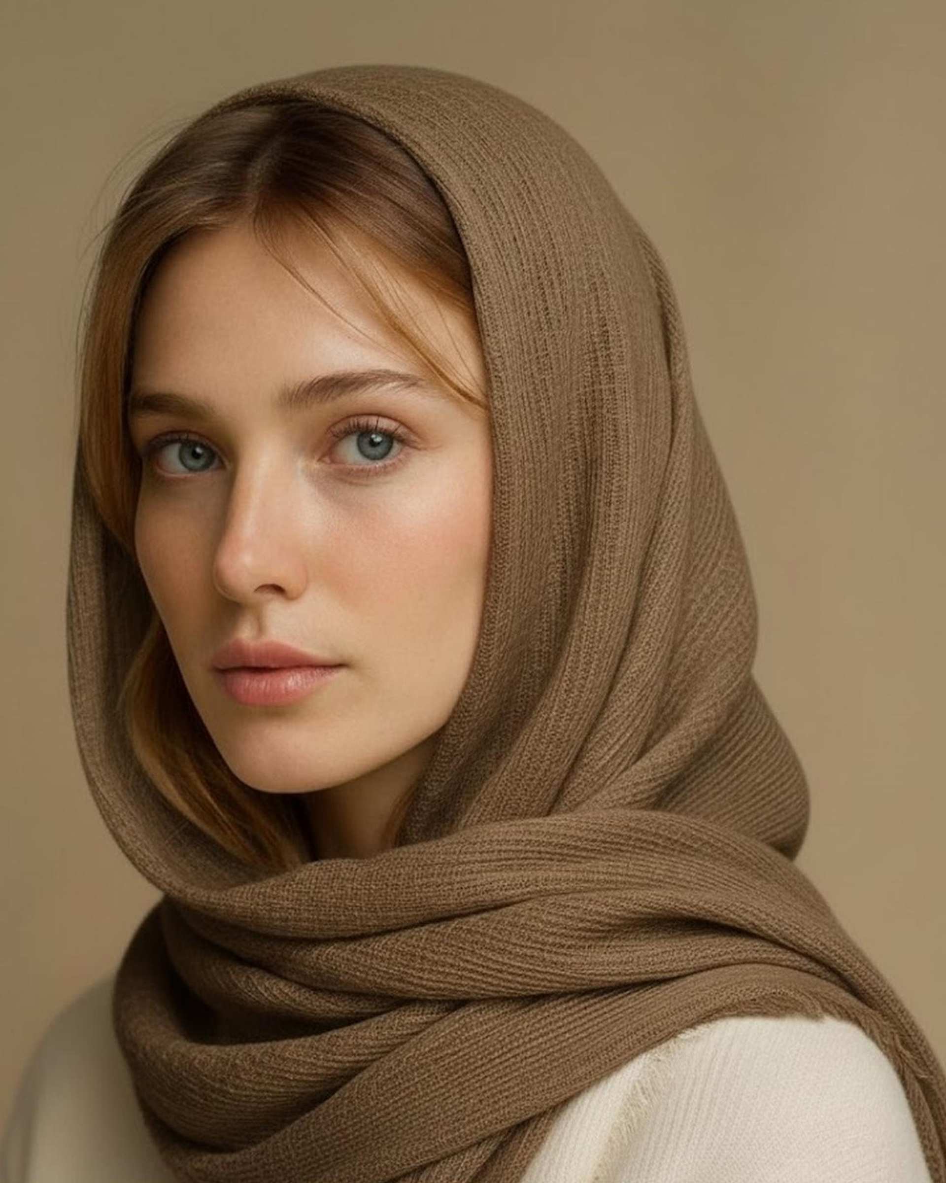 شال زنانه برشکا آماهی Amahi مدل کنفی حصیری