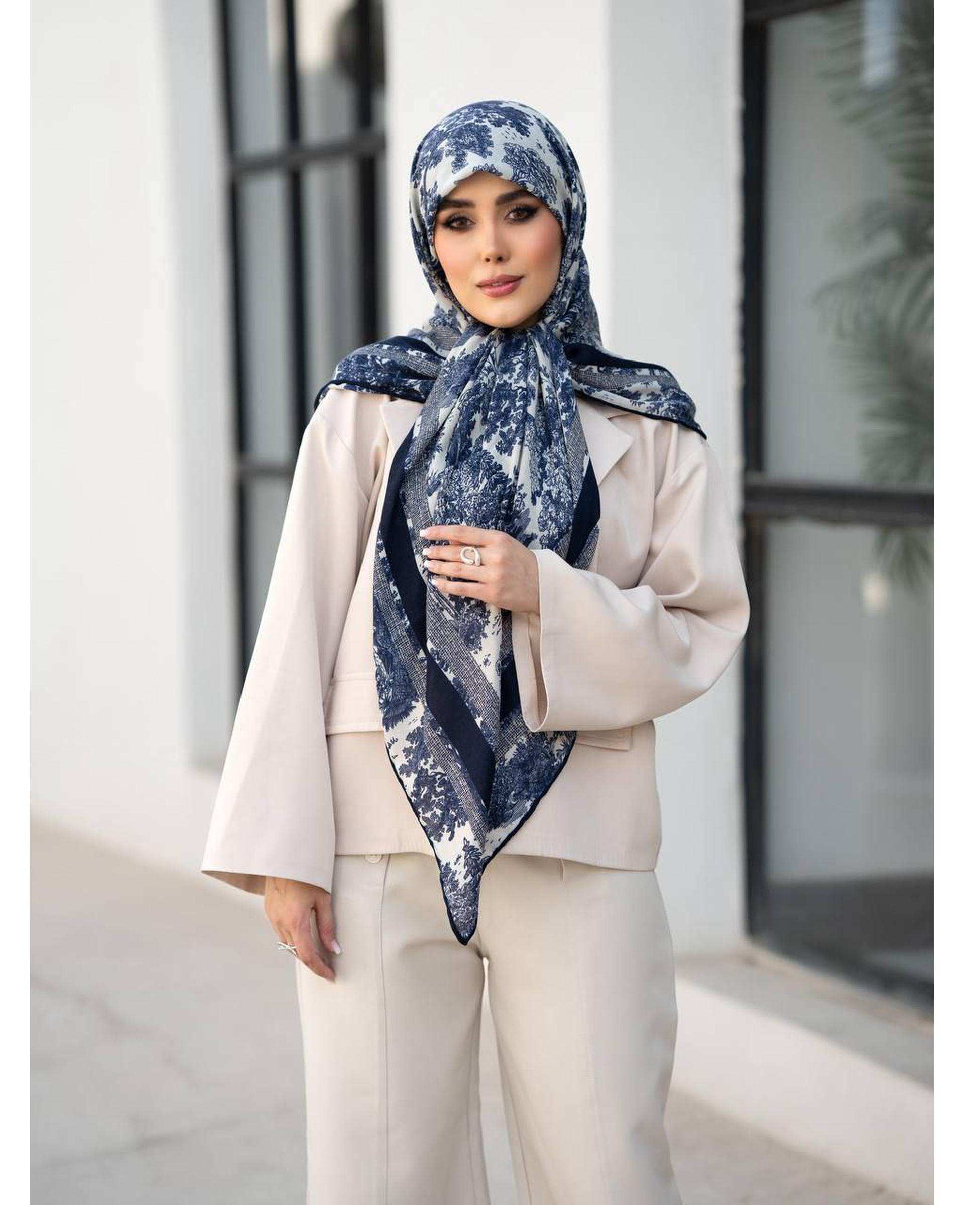 روسری زنانه آماهی Amahi طرح جنگلی دیور قواره 140