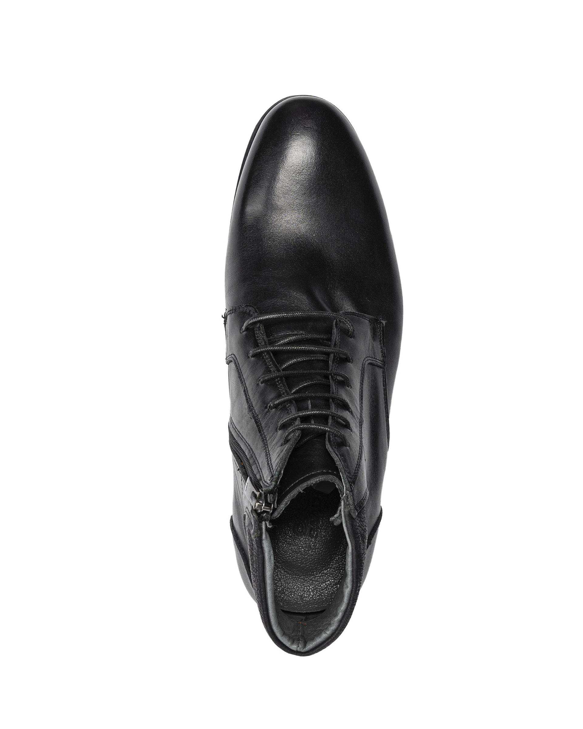 نیم بوت چرم مردانه مشکی صاد Saad مدل PT0901