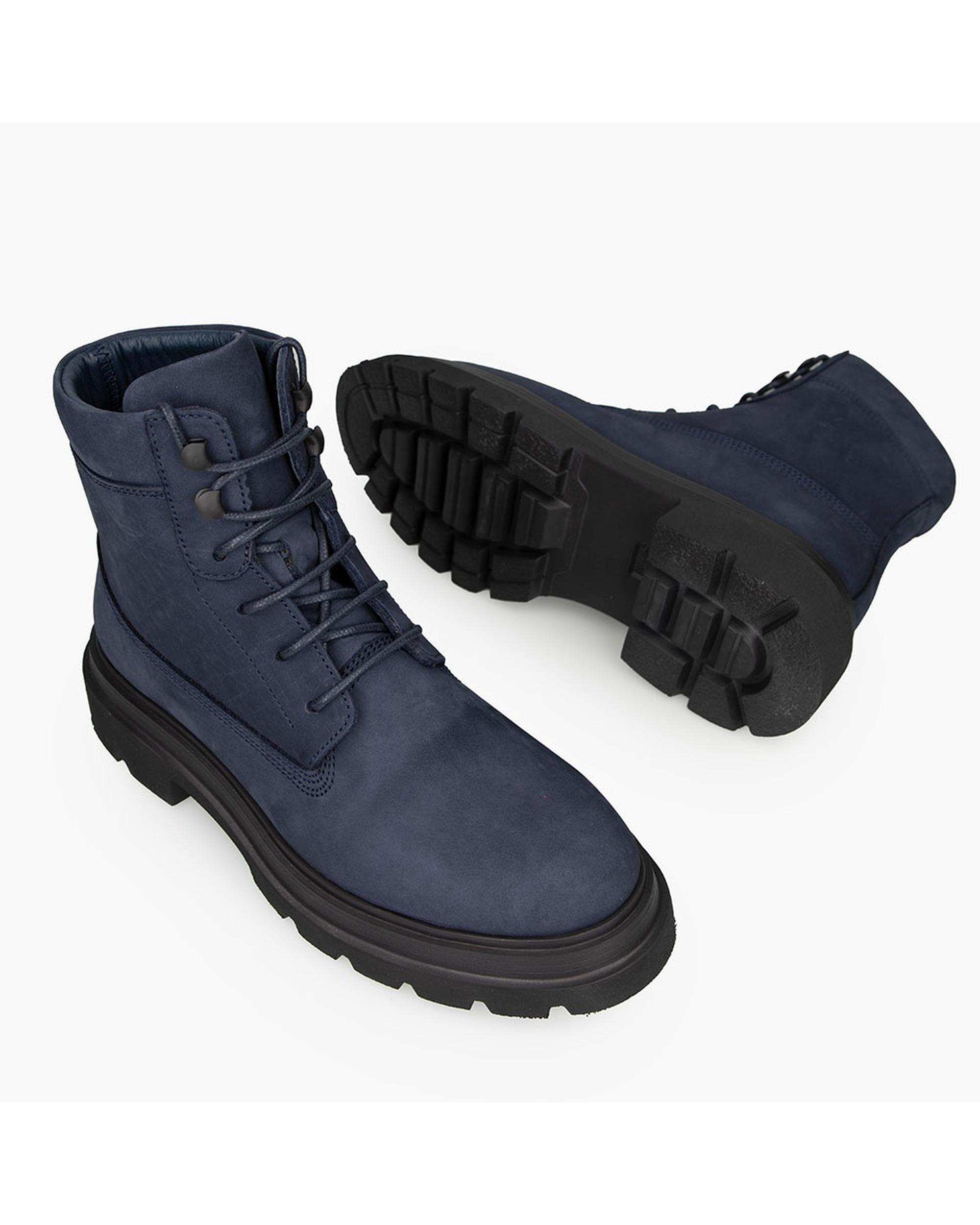 بوت چرم زنانه طبی سرمه ای برتونیکس Berttonix کد D 555