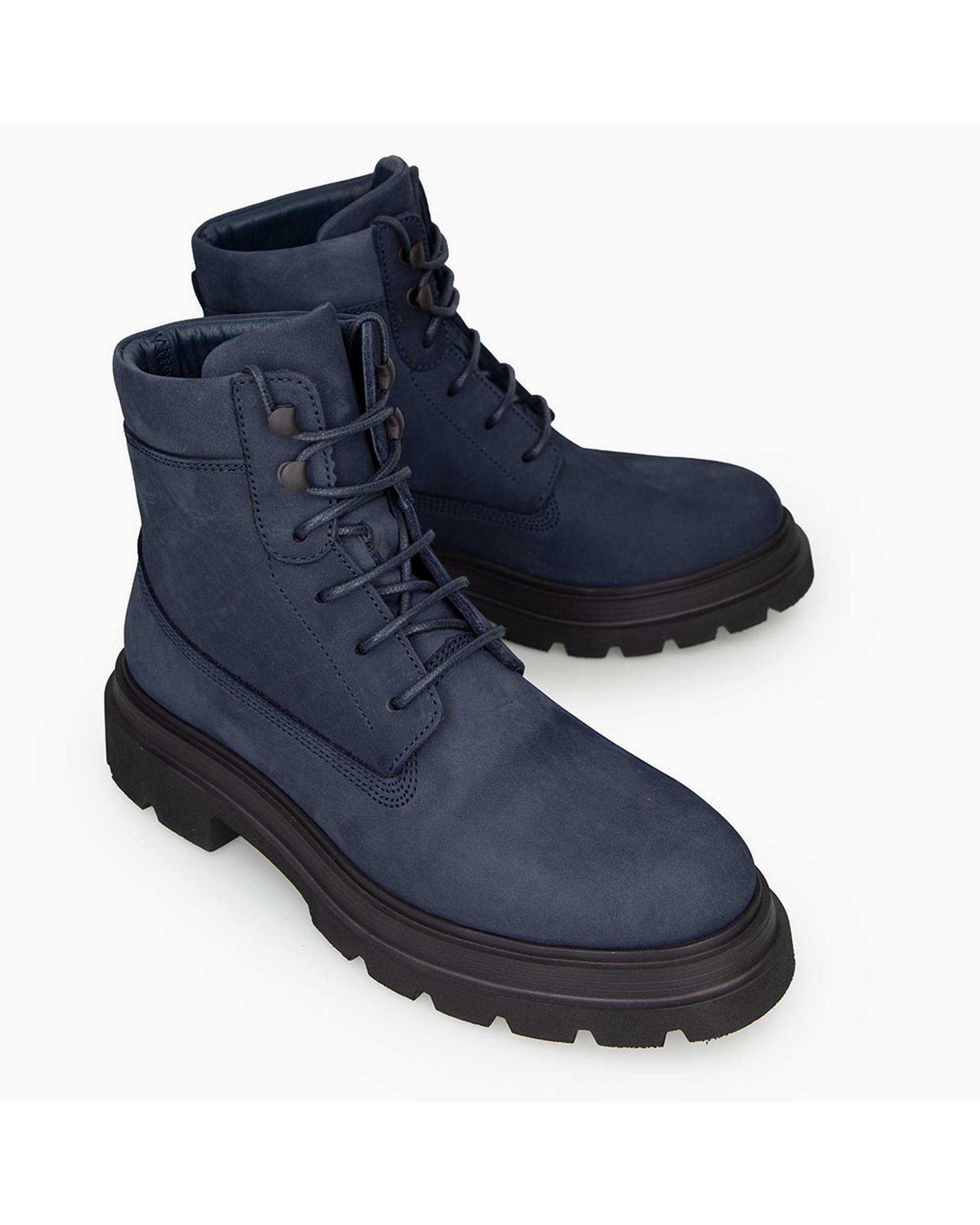 بوت چرم زنانه طبی سرمه ای برتونیکس Berttonix کد D 555