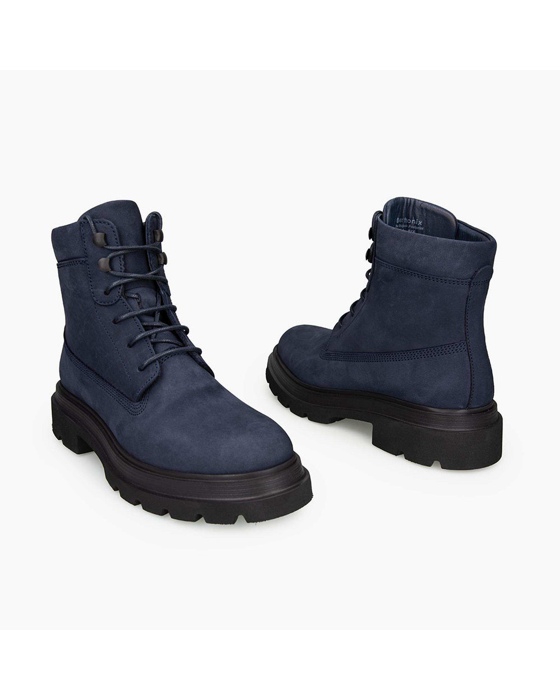 بوت چرم زنانه طبی سرمه ای برتونیکس Berttonix کد D 555