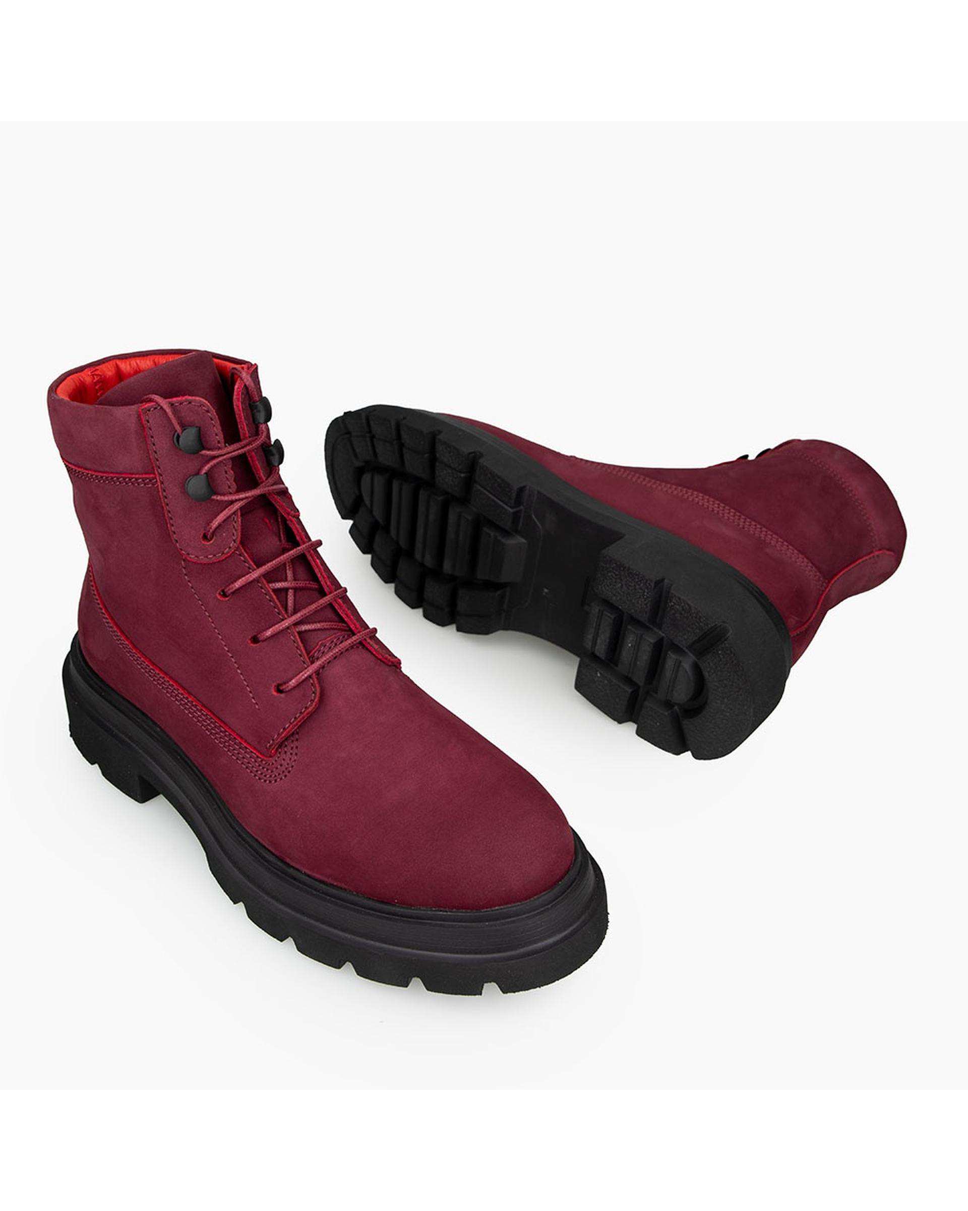 بوت چرم زنانه طبی زرشکی برتونیکس Berttonix کد D 555
