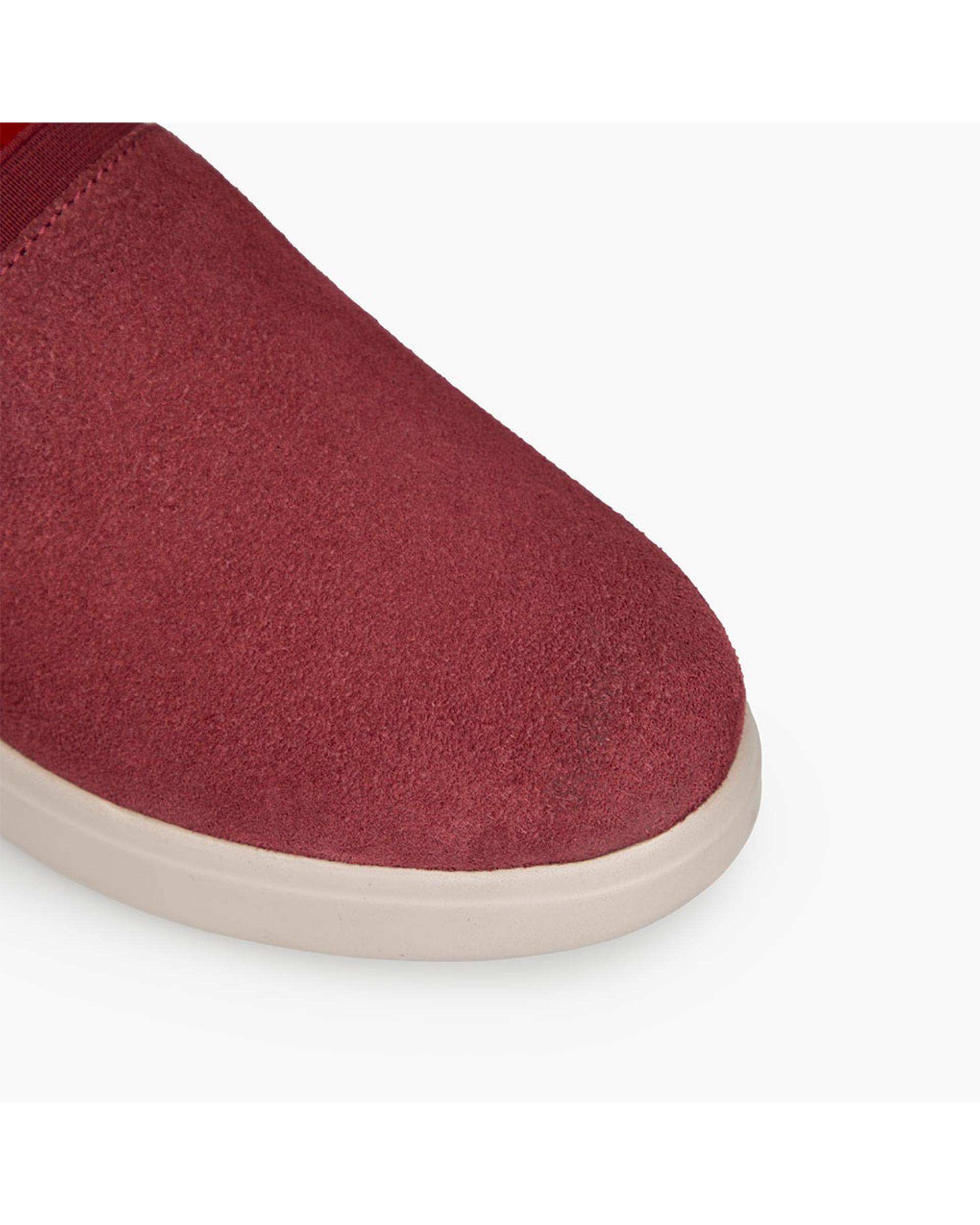 کفش چرم زنانه کژوال طبی زرشکی برتونیکس Berttonix کد D 766