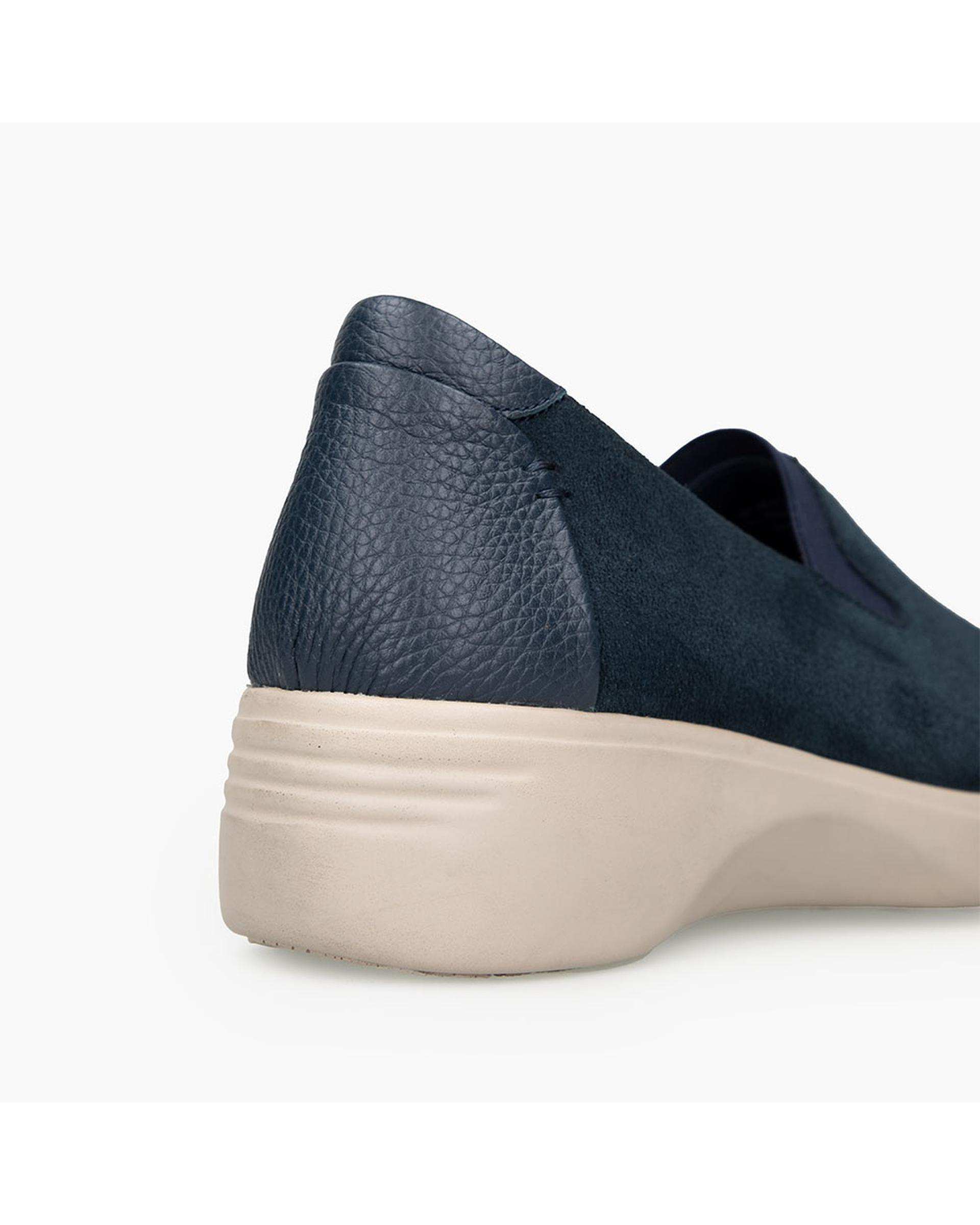 کفش چرم زنانه کژوال طبی سرمه ای برتونیکس Berttonix کد D 766