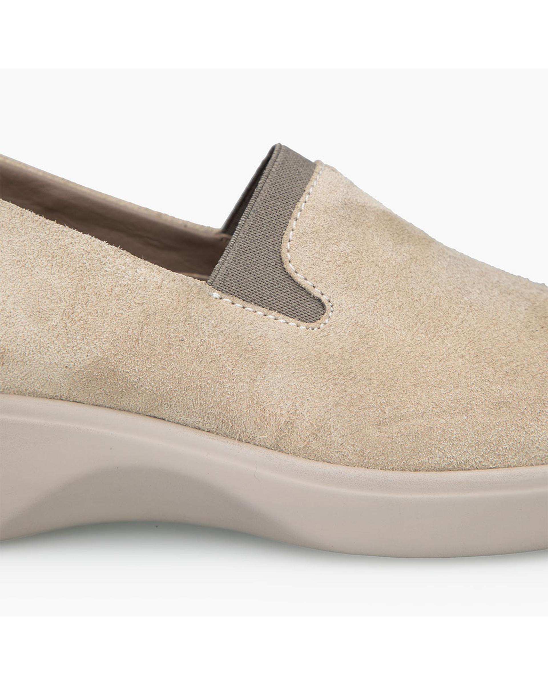 کفش چرم زنانه کژوال طبی خاکی برتونیکس Berttonix کد D 766