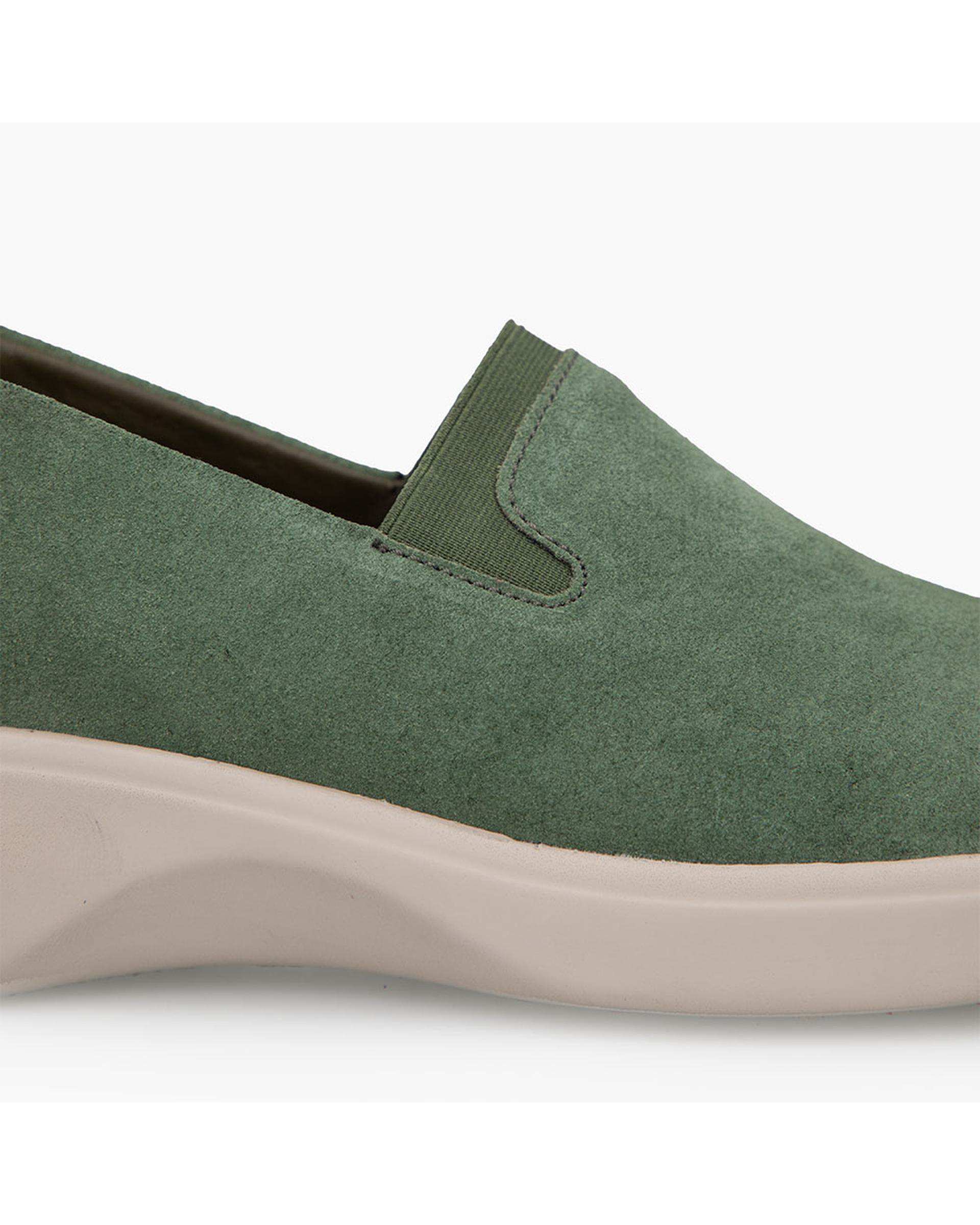 کفش چرم زنانه کژوال طبی سبز برتونیکس Berttonix کد D 766