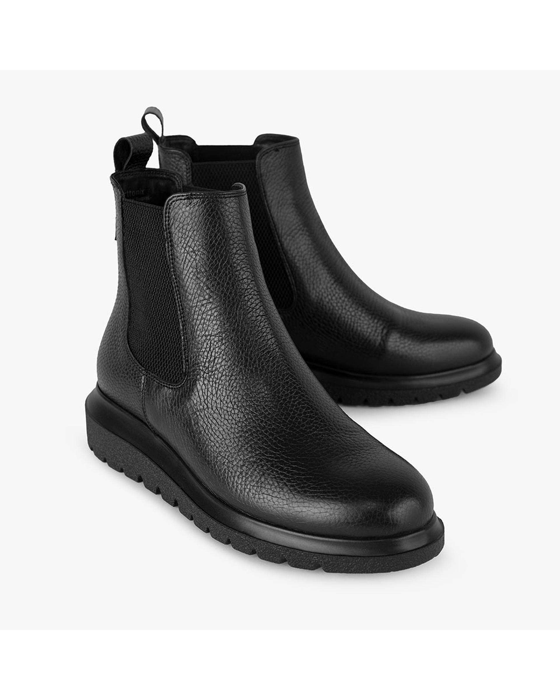 بوت چرم زنانه طبی مشکی برتونیکس Berttonix کد A-4029