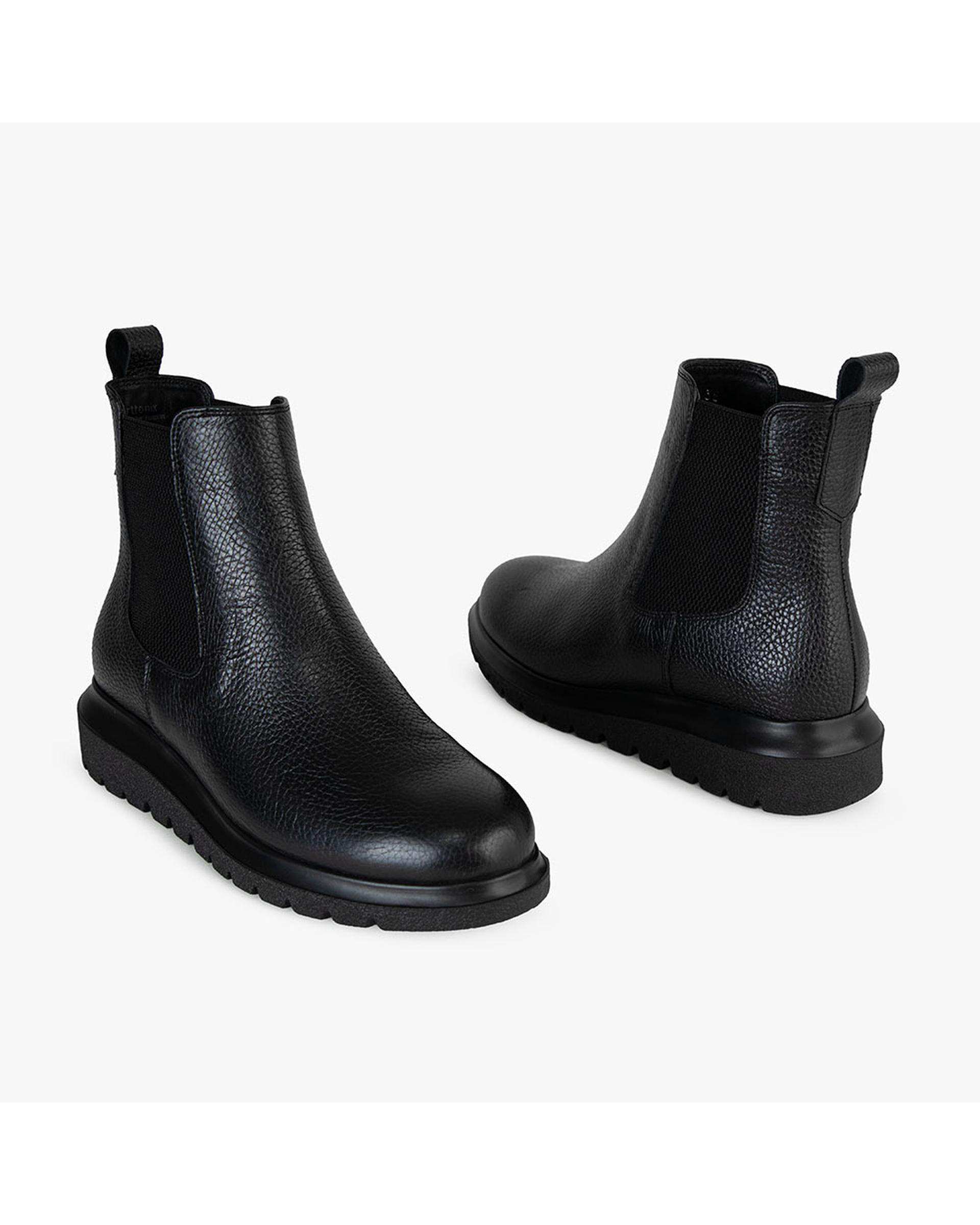 بوت چرم زنانه طبی مشکی برتونیکس Berttonix کد A-4029