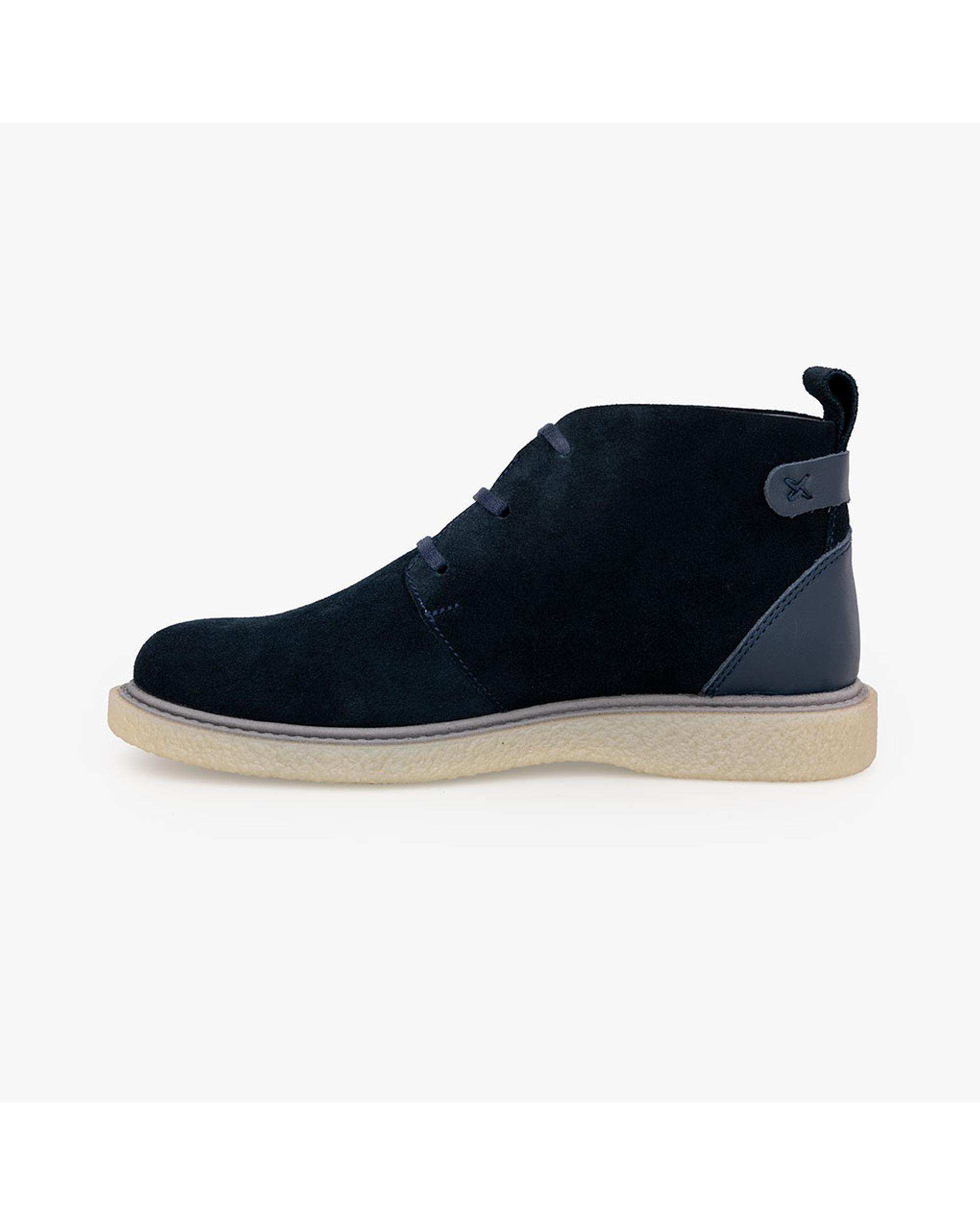 نیم بوت چرم زنانه طبی سرمه ای برتونیکس Berttonix کد B 777