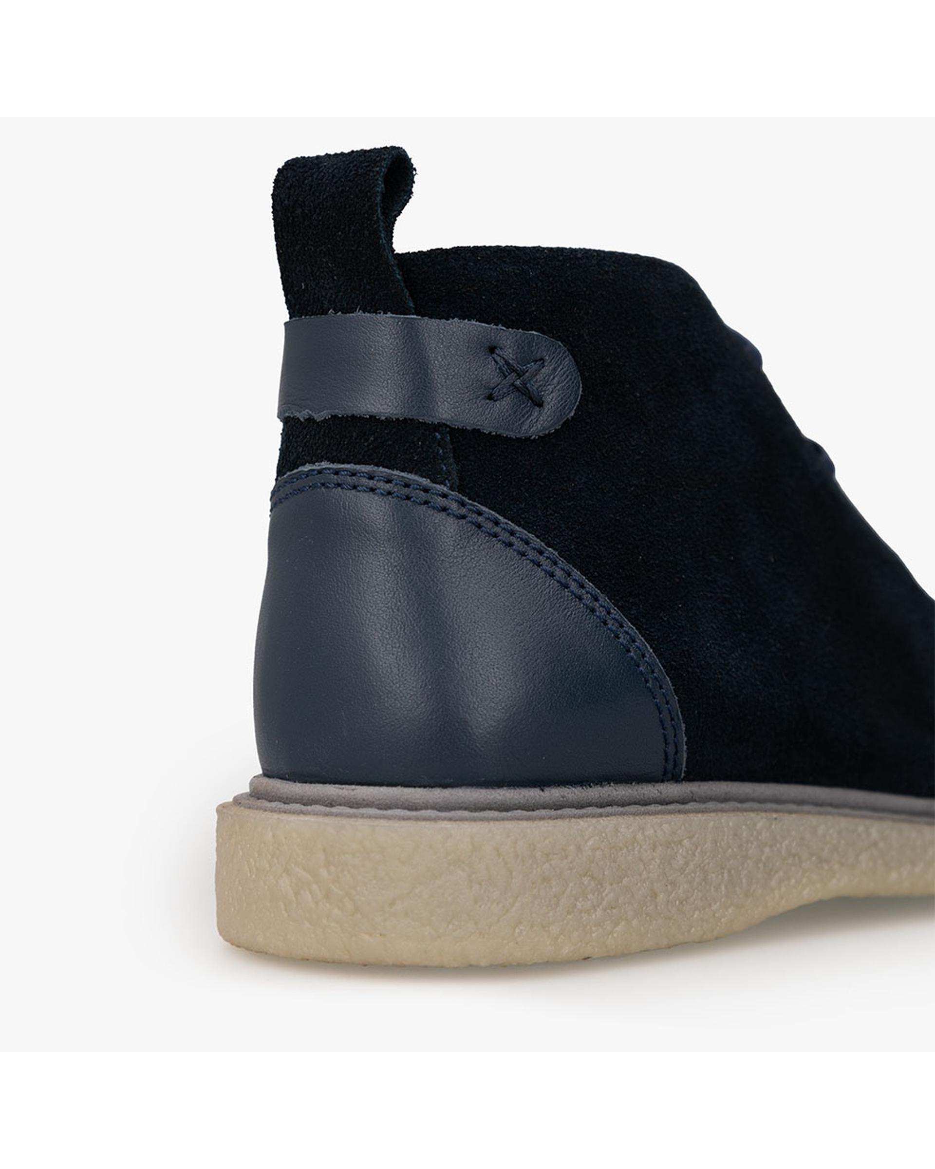 نیم بوت چرم زنانه طبی سرمه ای برتونیکس Berttonix کد B 777