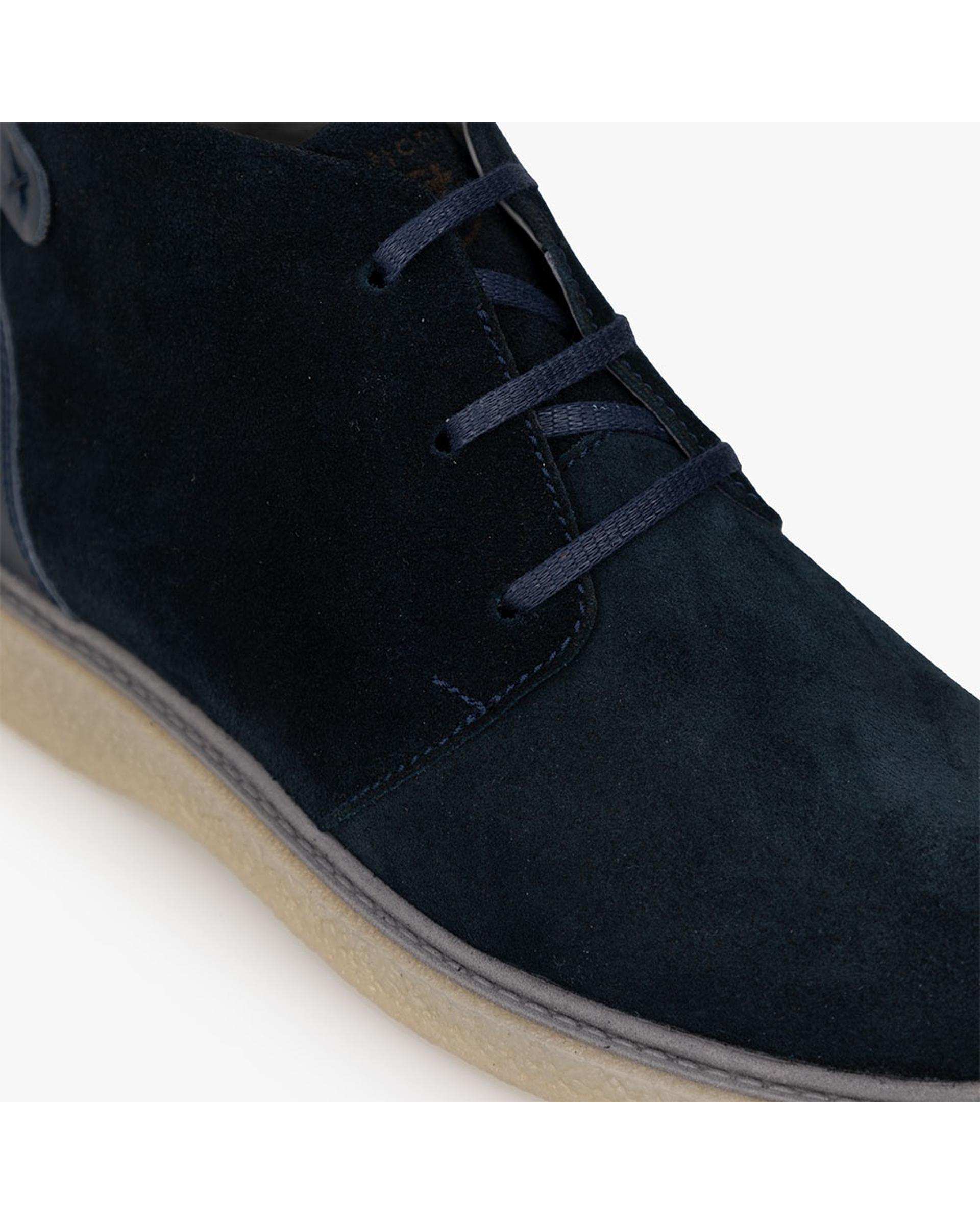 نیم بوت چرم زنانه طبی سرمه ای برتونیکس Berttonix کد B 777