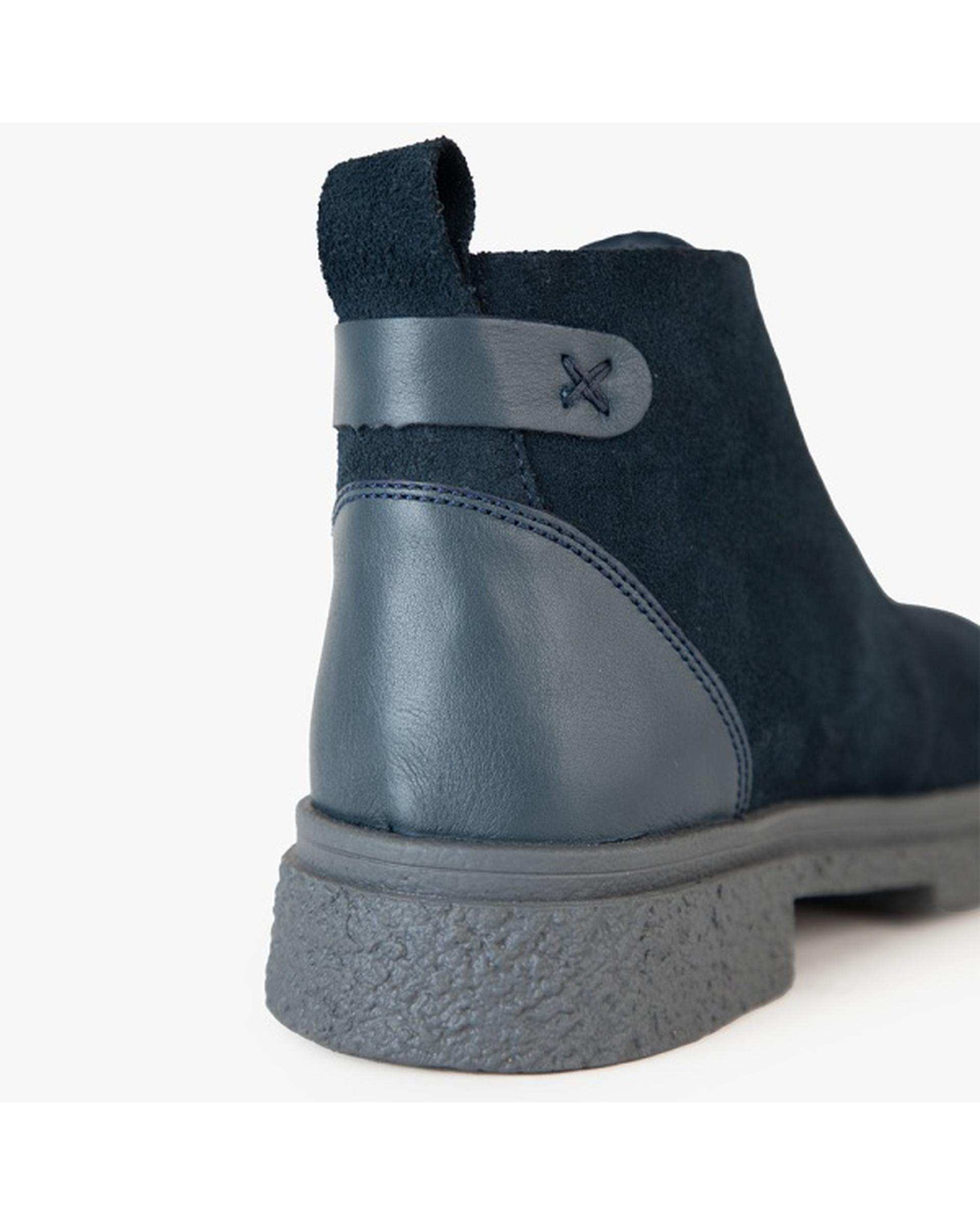 نیم بوت چرم زنانه طبی سرمه ای برتونیکس Berttonix کد B 777