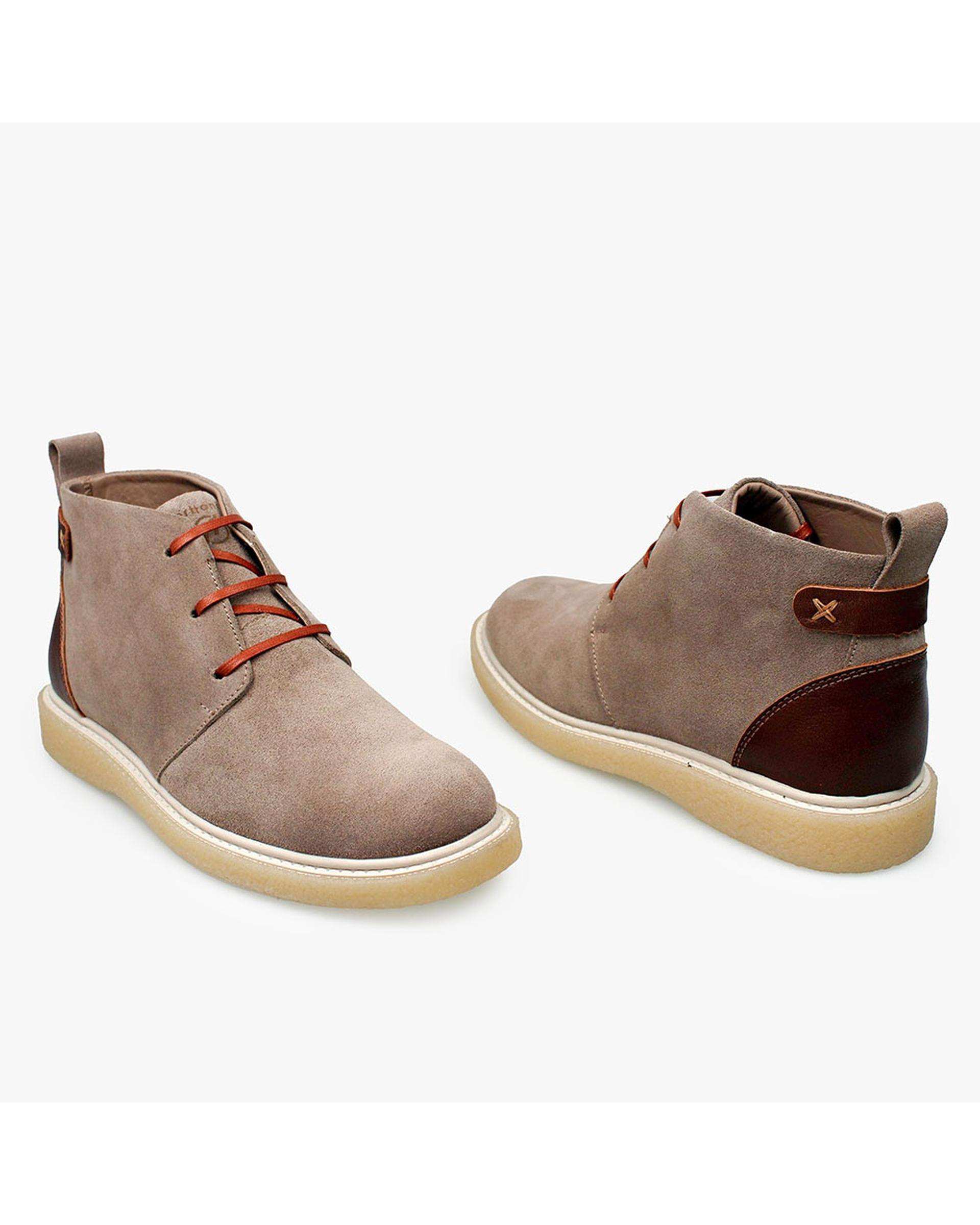 نیم بوت چرم زنانه طبی خاکی برتونیکس Berttonix کد B 777