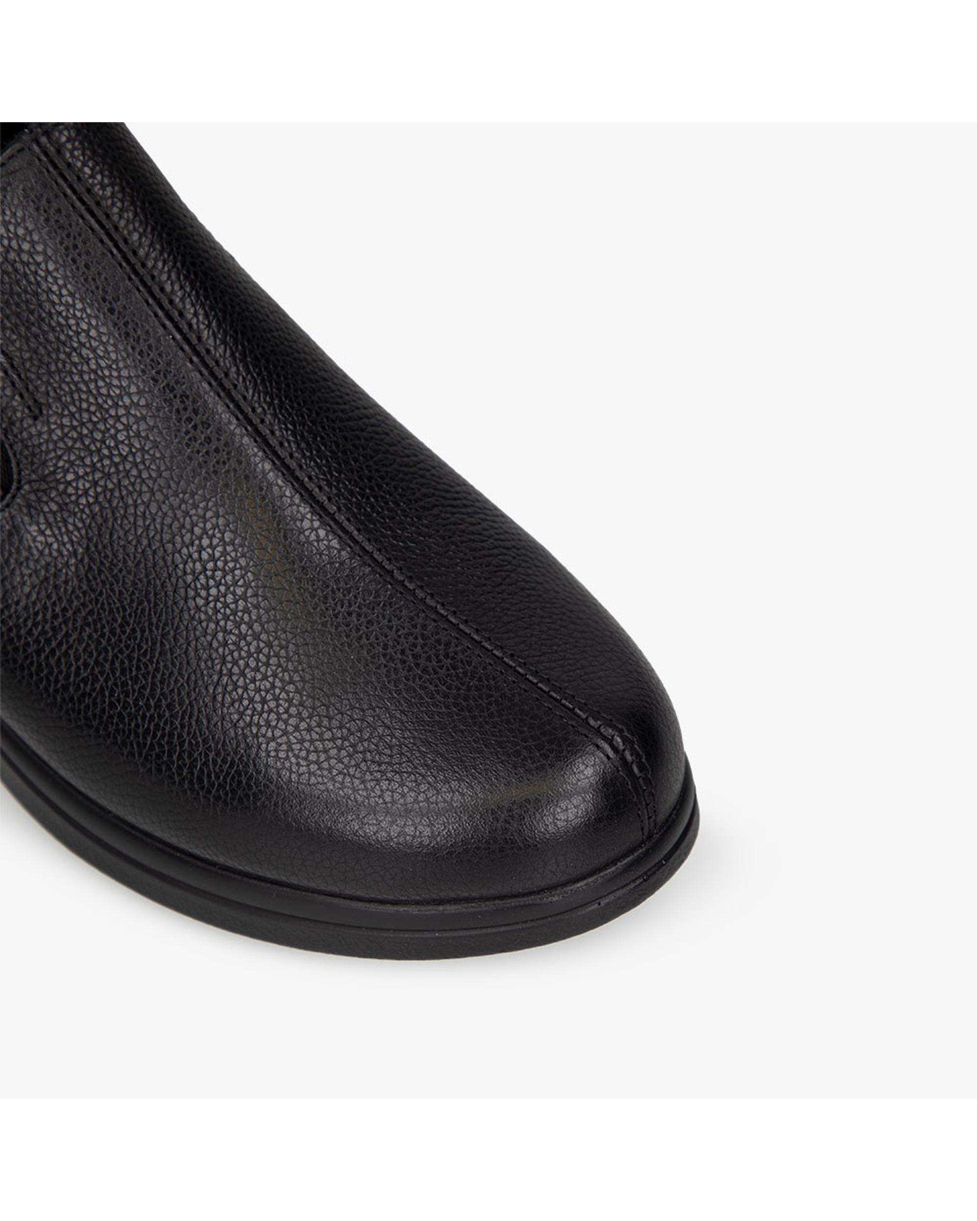 کفش چرم زنانه کژوال طبی مشکی برتونیکس Berttonix کد A-4022