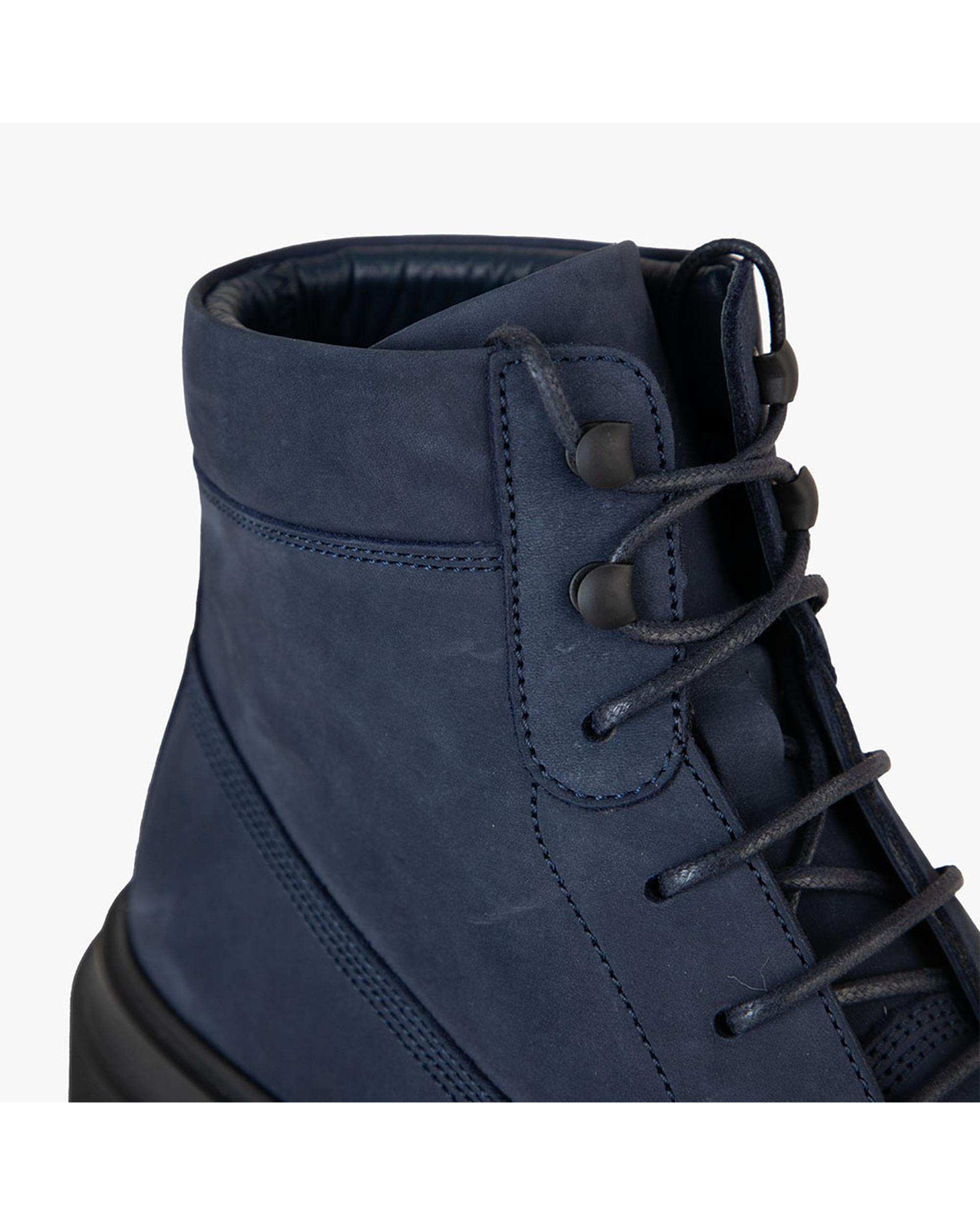 بوت چرم مردانه طبی سرمه ای برتونیکس Berttonix کد C 545