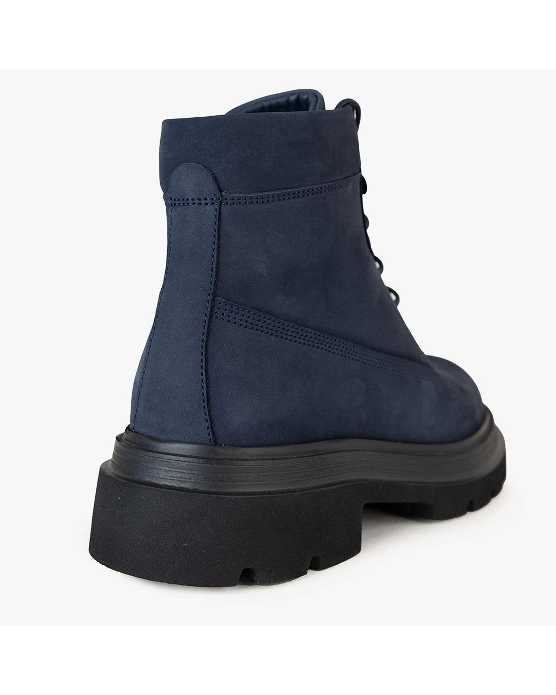 بوت چرم مردانه طبی سرمه ای برتونیکس Berttonix کد C 545