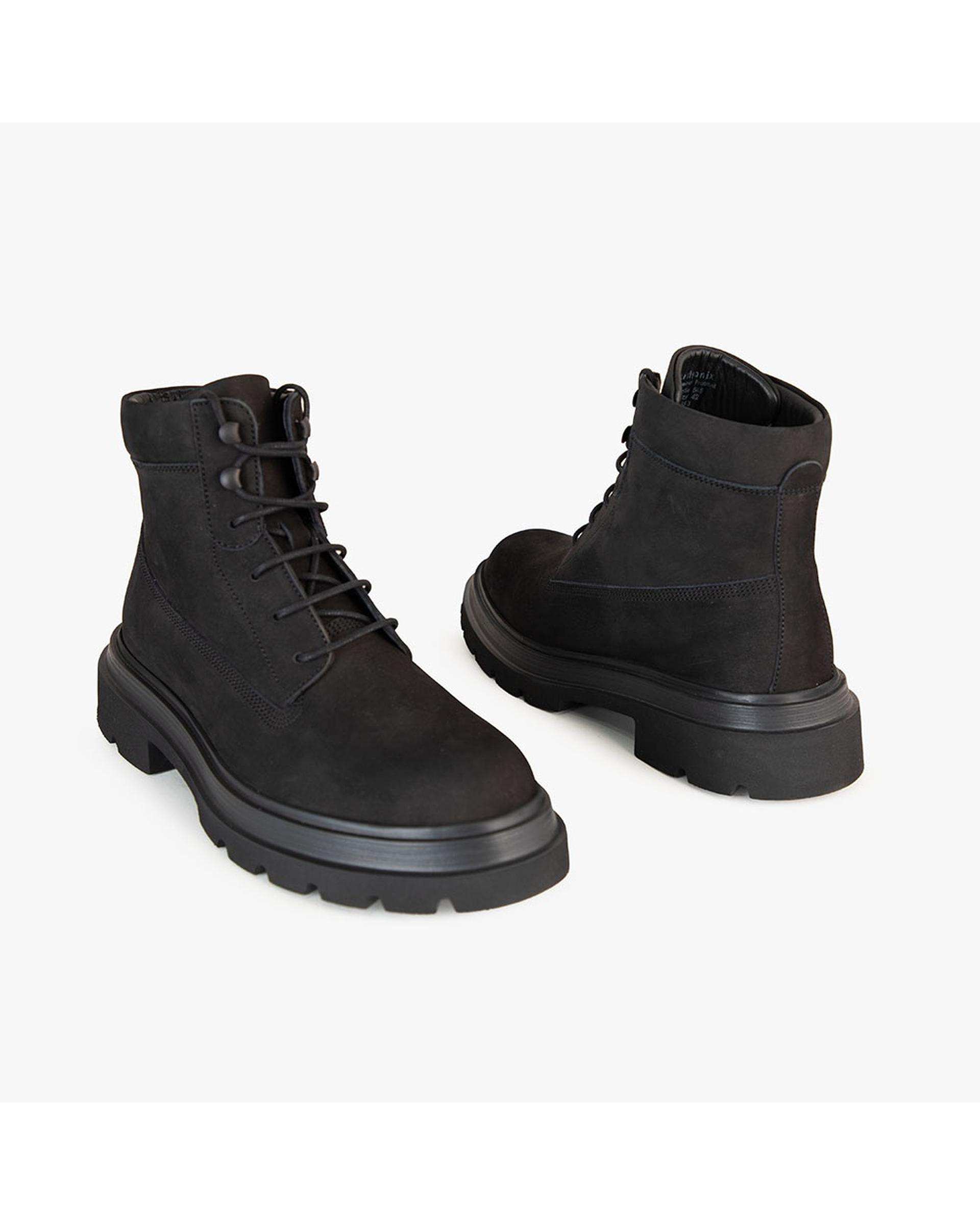 بوت چرم مردانه طبی مشکی برتونیکس Berttonix کد C 545