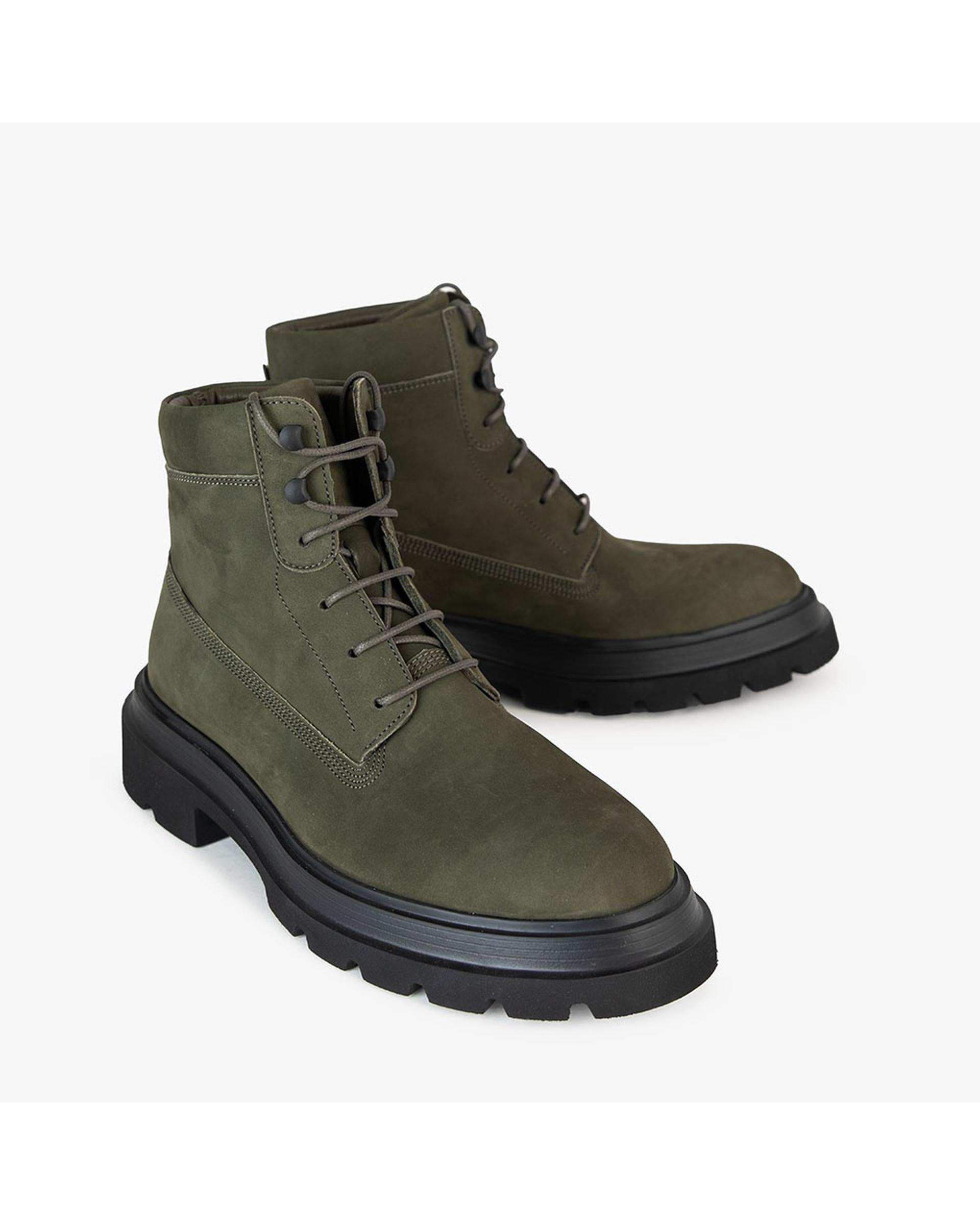 بوت چرم مردانه طبی سبز برتونیکس Berttonix کد C 545