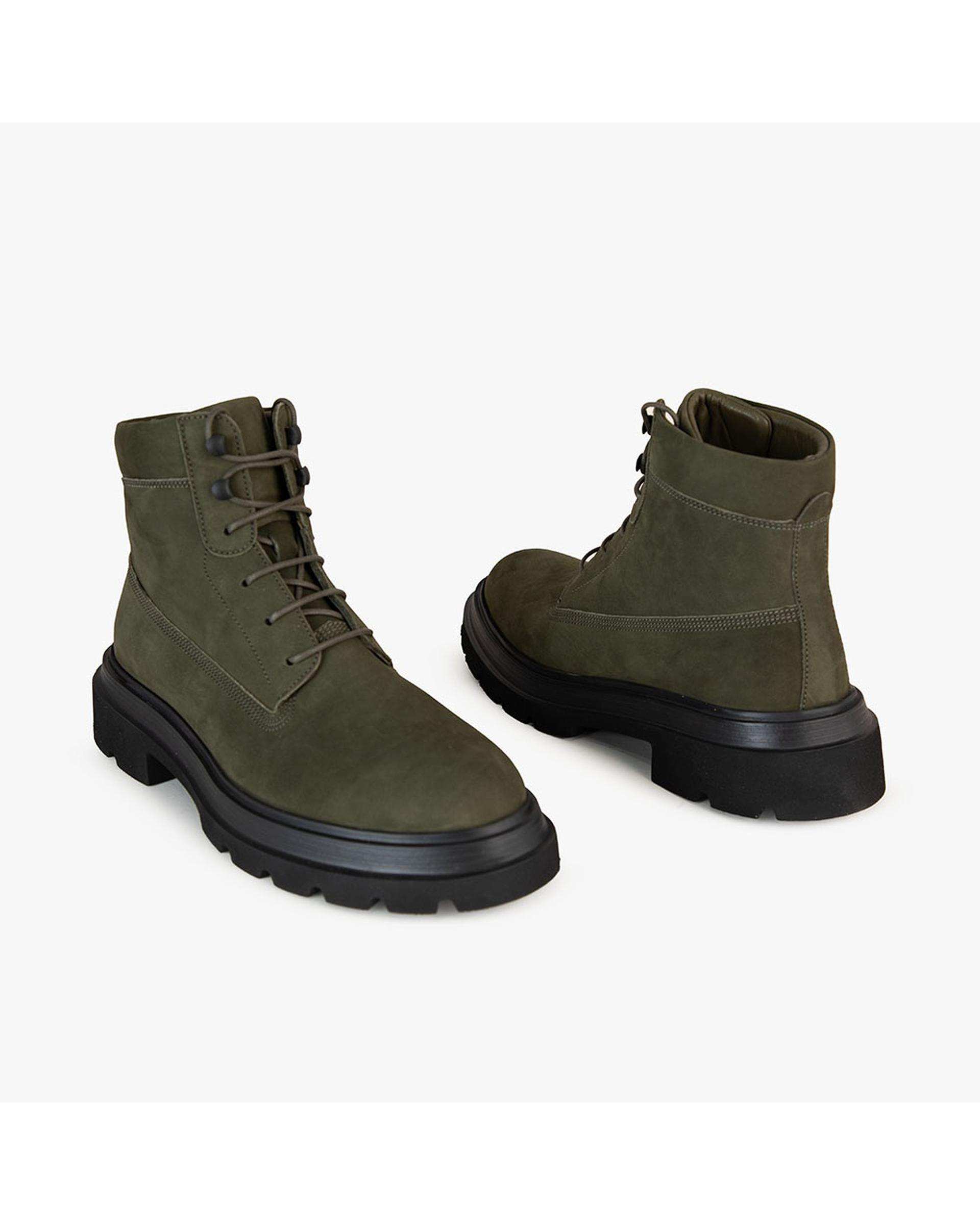 بوت چرم مردانه طبی سبز برتونیکس Berttonix کد C 545