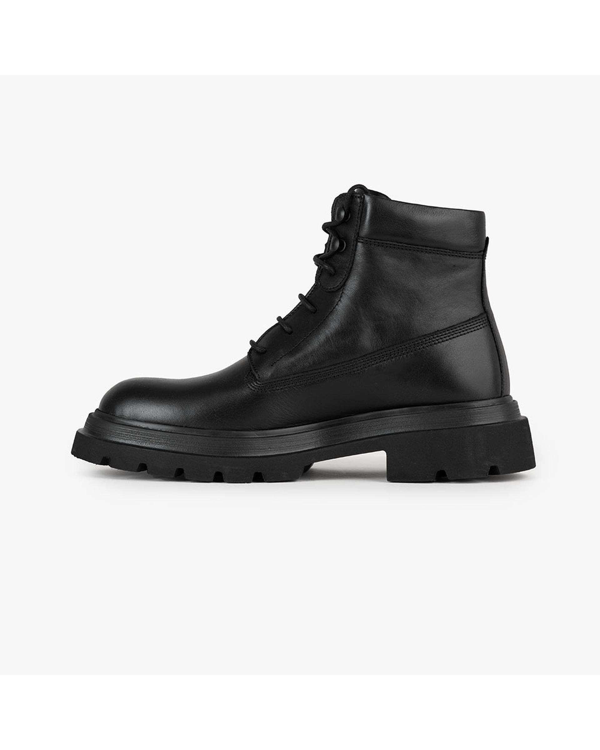 بوت چرم مردانه طبی مشکی شبرو برتونیکس Berttonix کد C 545