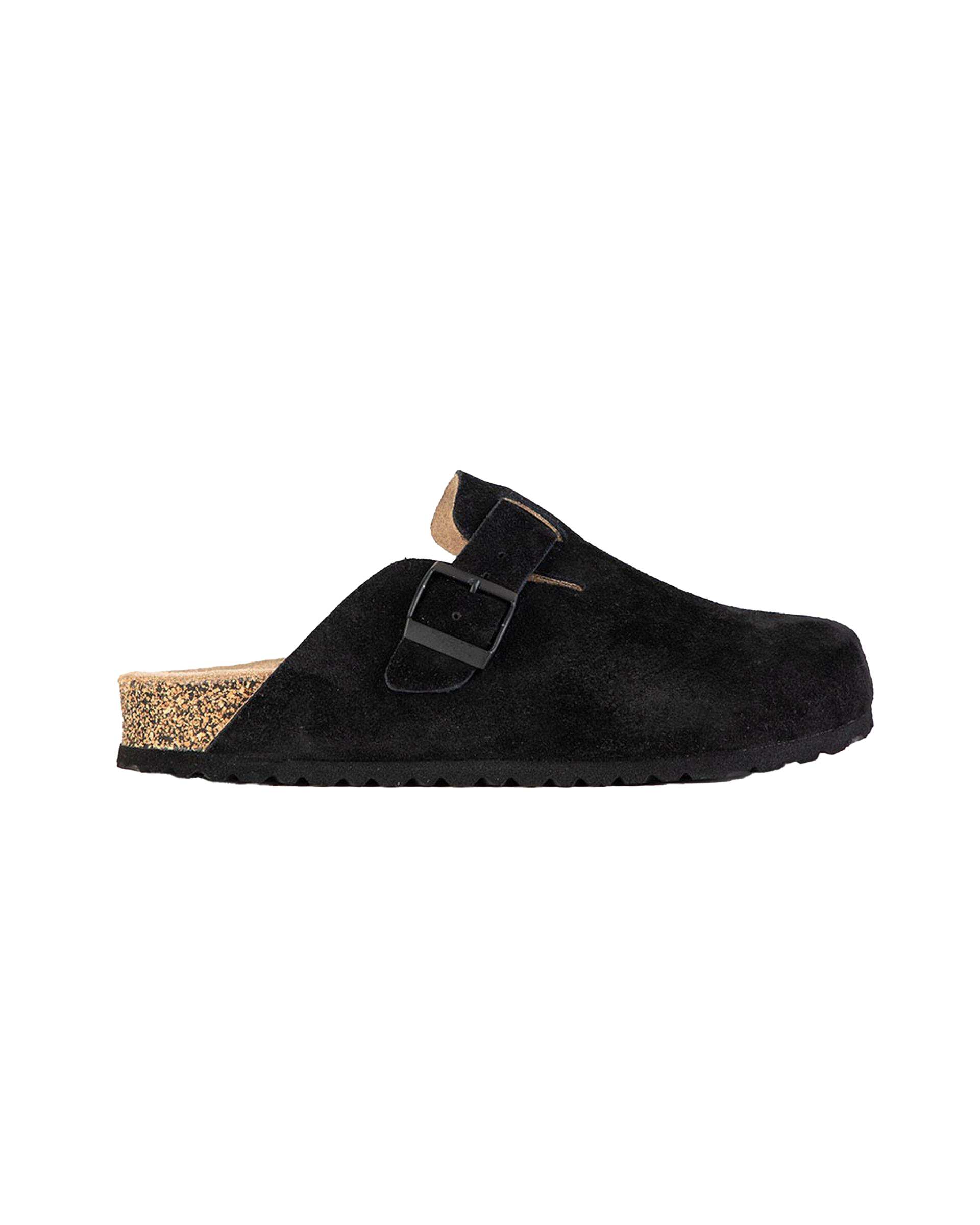 صندل اسلیپر چرم مردانه طبی مشکی برتونیکس Berttonix کد PS-۰۵