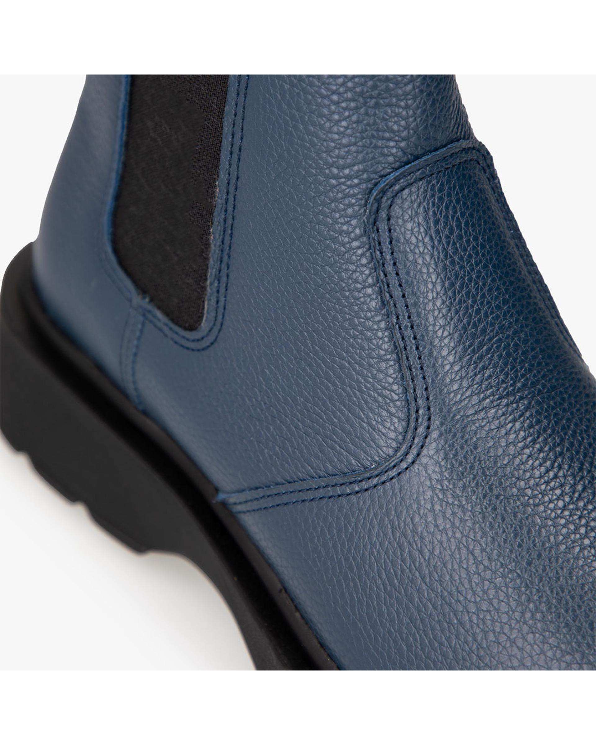 بوت چرم مردانه طبی سرمه ای برتونیکس Berttonix کد M-۴۱۳ B