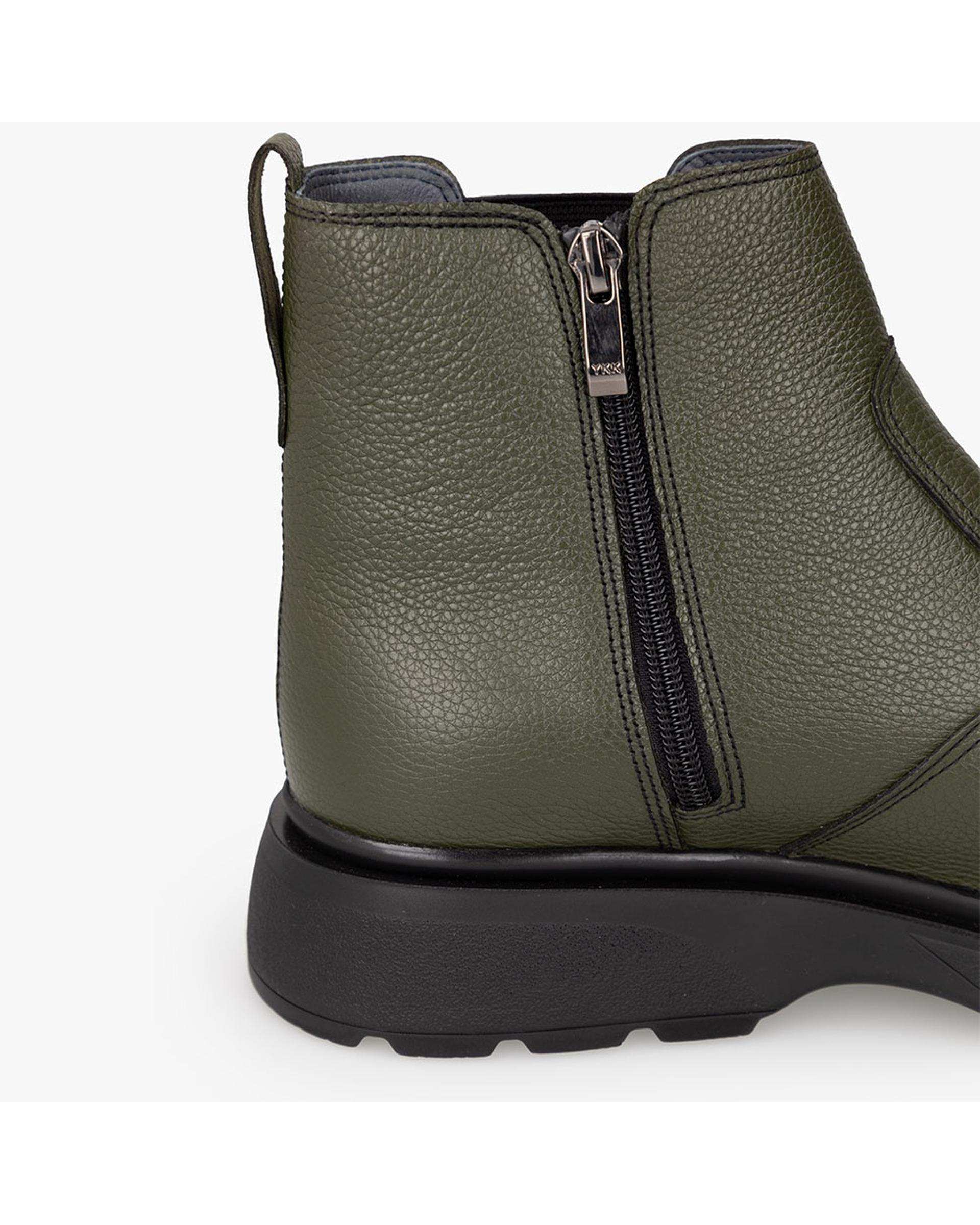 بوت چرم مردانه طبی سبز برتونیکس Berttonix کد M-۴۱۳ B