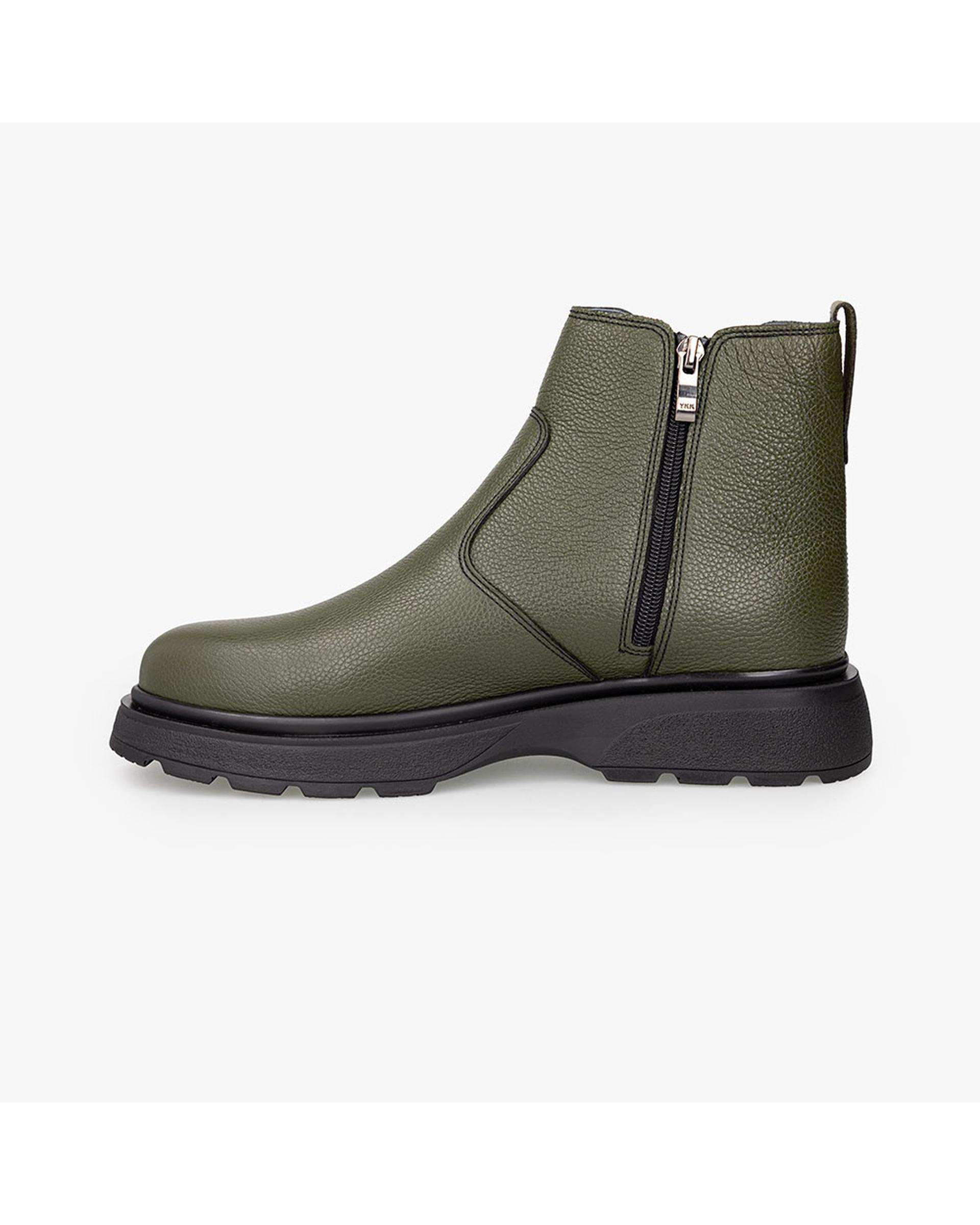 بوت چرم مردانه طبی سبز برتونیکس Berttonix کد M-۴۱۳ B