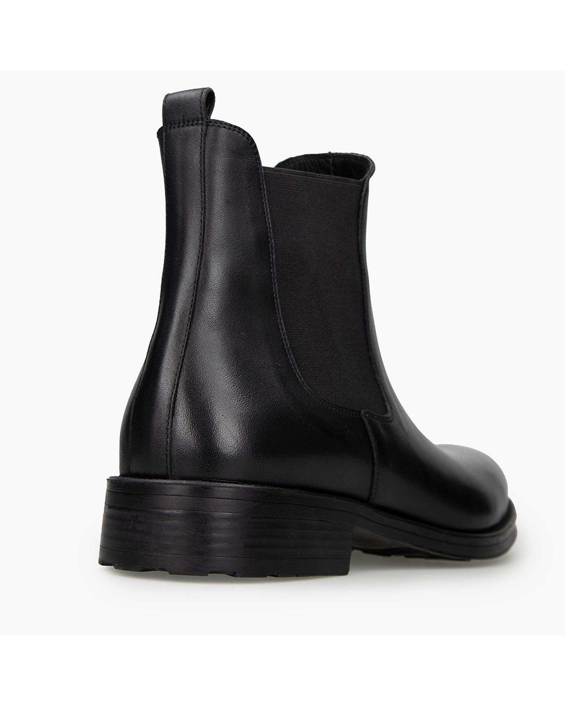 بوت چرم مردانه طبی مشکی برتونیکس Berttonix کد ES-۴۰۵۵