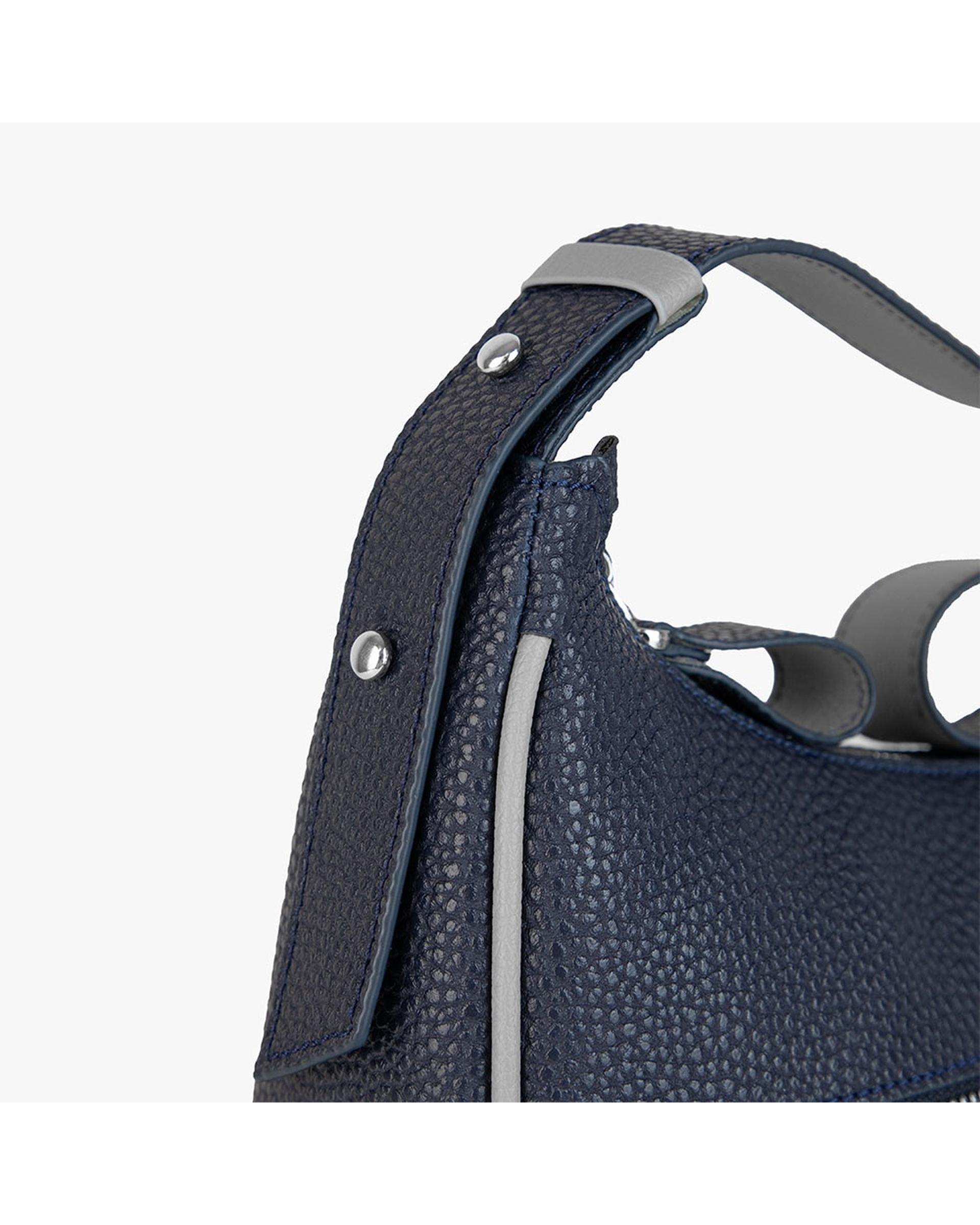 کیف دوشی زنانه سرمه ای برتونیکس Berttonix مدل سوپر پیو کد 2121