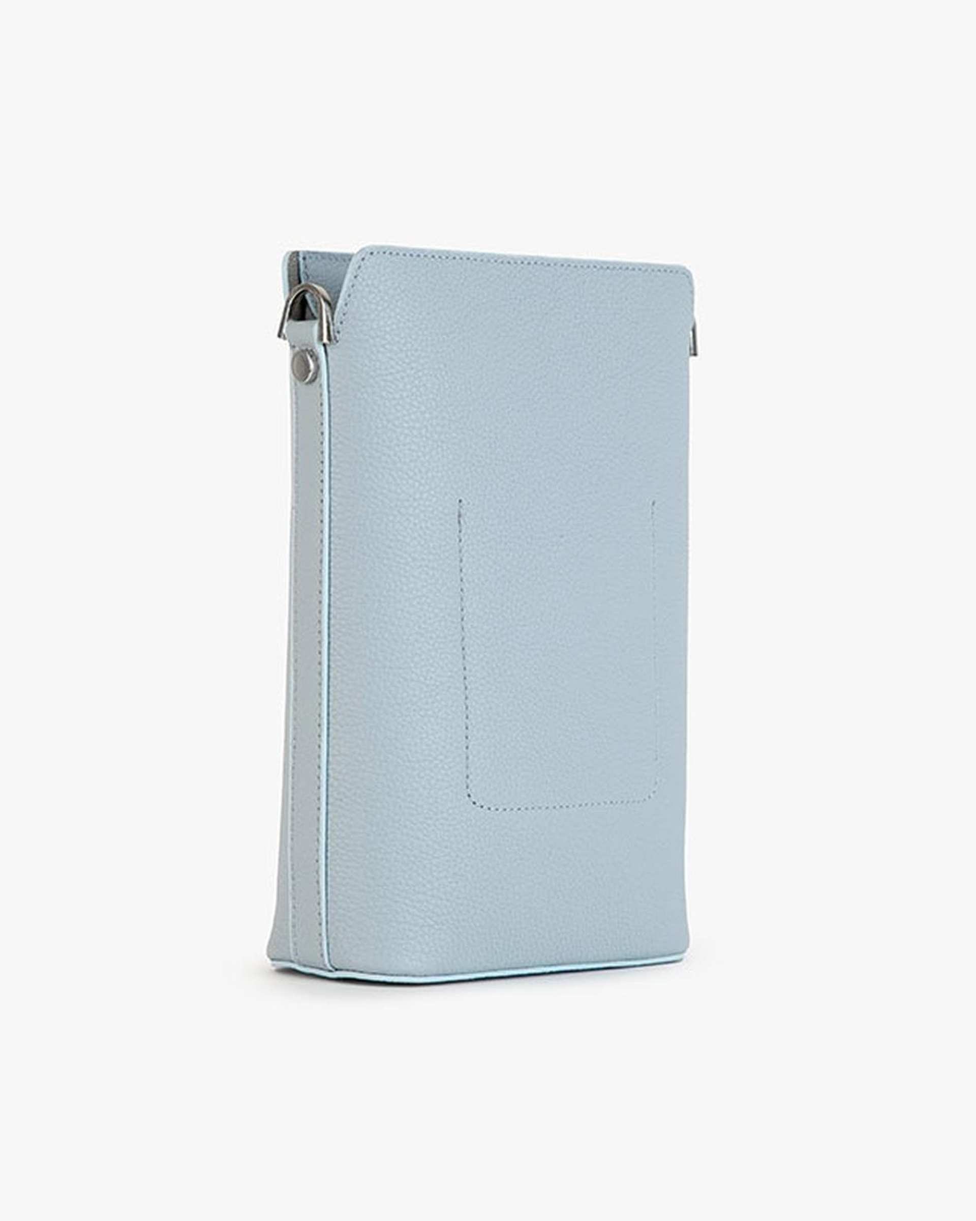 کیف چرم دوشی زنانه آبی برتونیکس Berttonix کد 4042