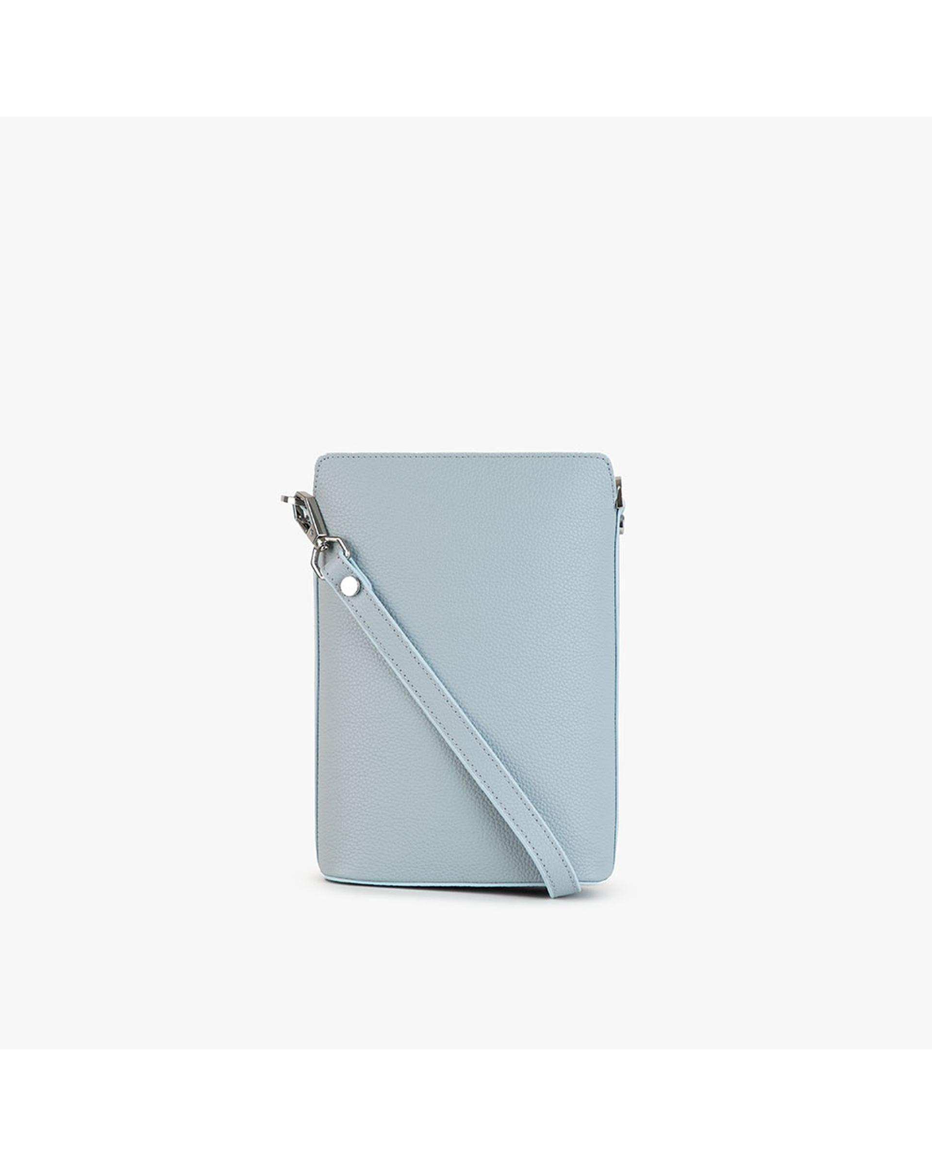 کیف چرم دوشی زنانه آبی برتونیکس Berttonix کد 4042