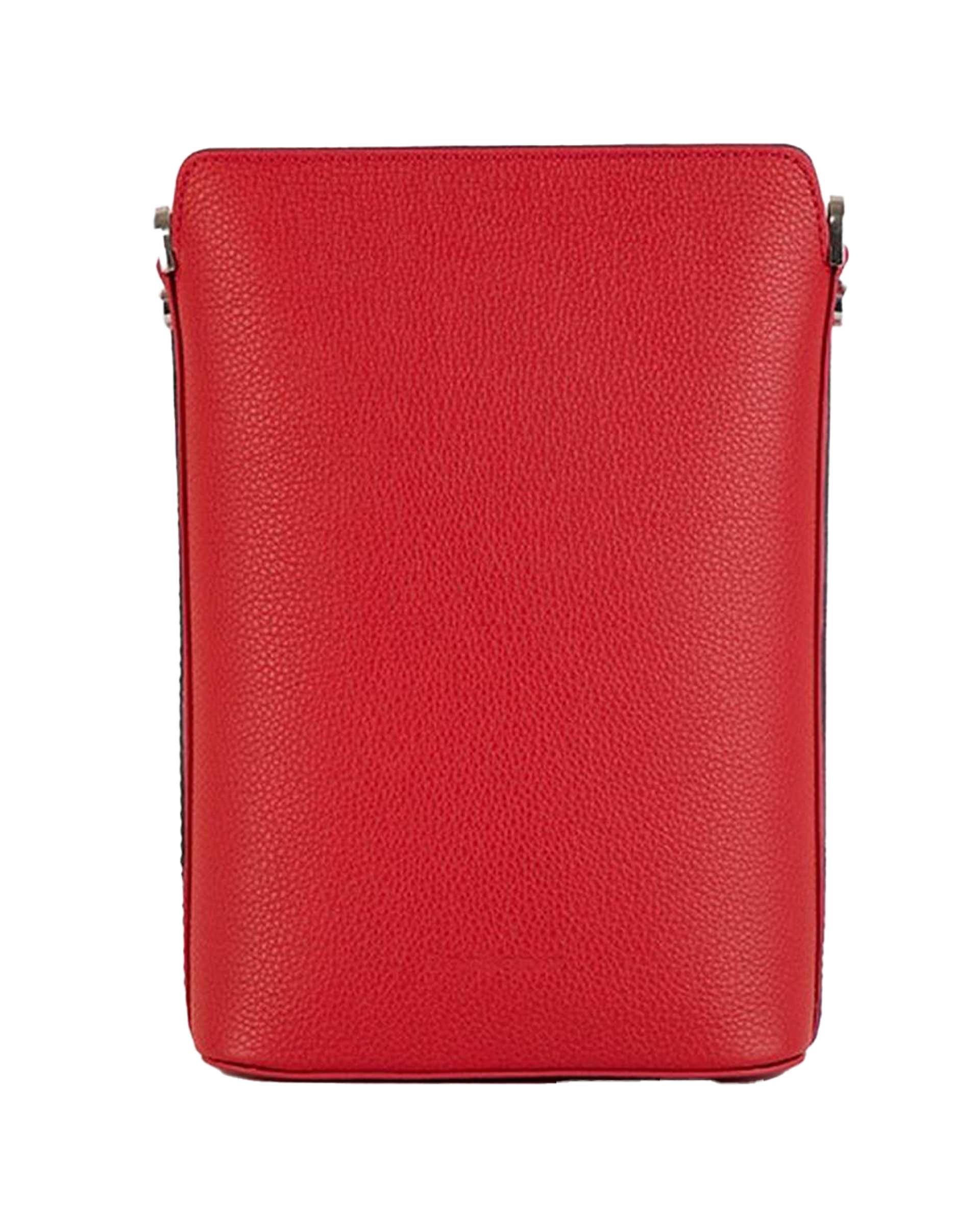 کیف چرم دوشی زنانه قرمز برتونیکس Berttonix کد 4042