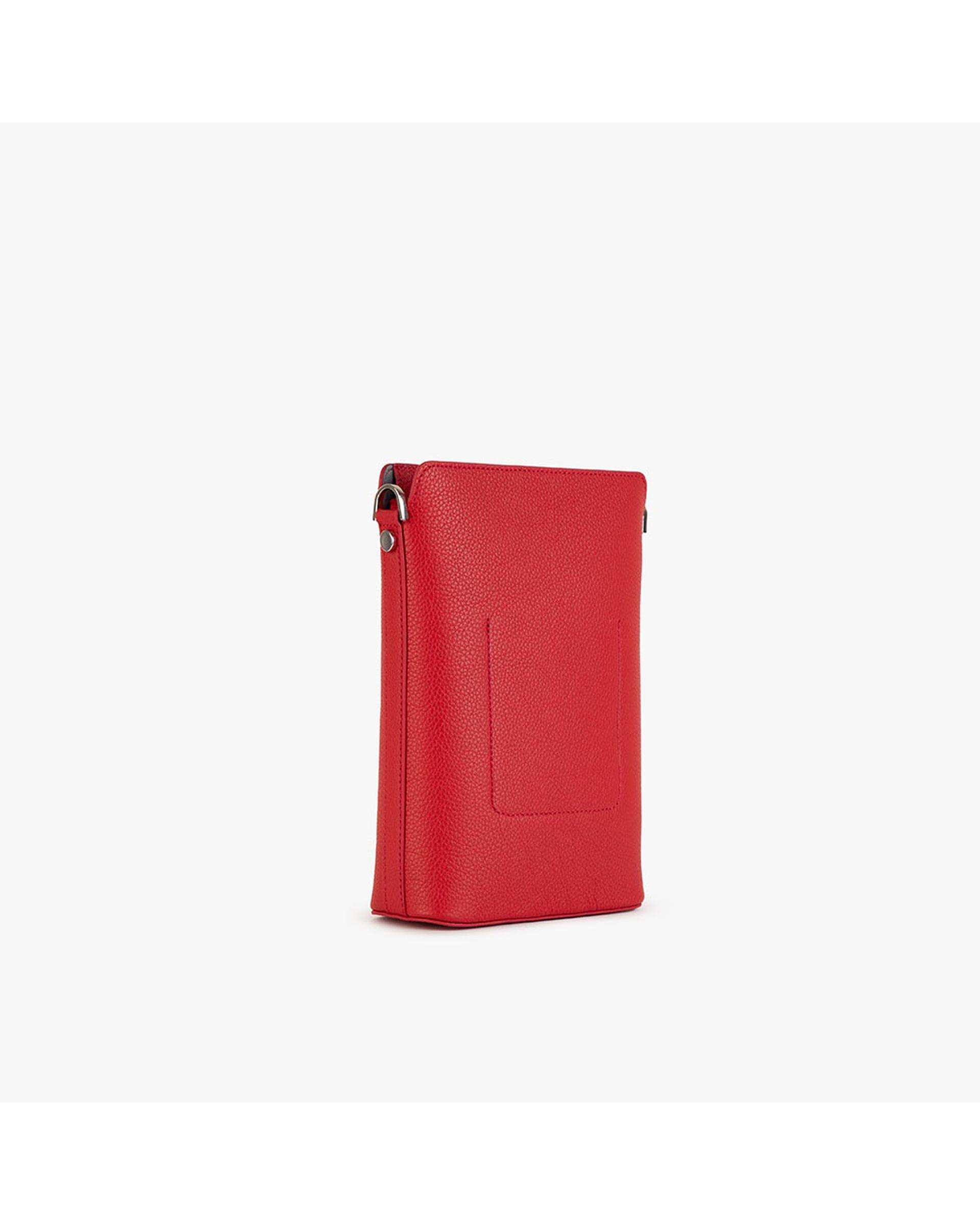 کیف چرم دوشی زنانه قرمز برتونیکس Berttonix کد 4042