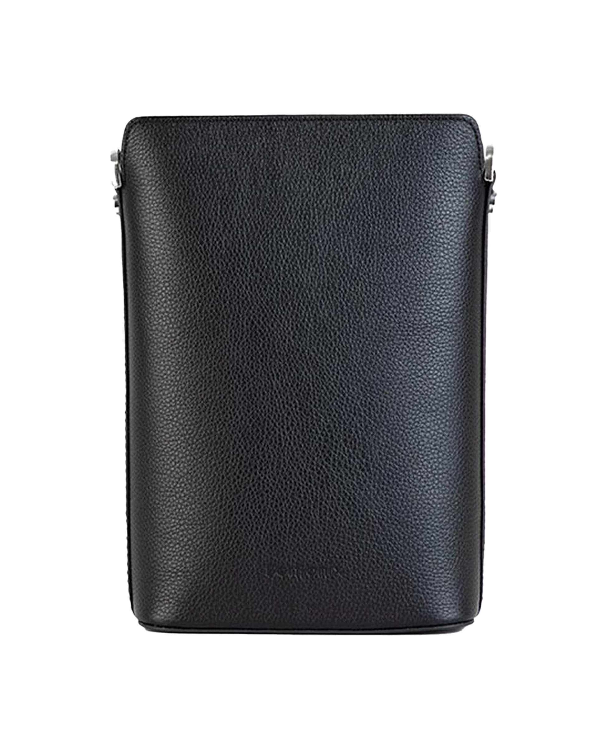 کیف چرم دوشی زنانه مشکی برتونیکس Berttonix کد 4042