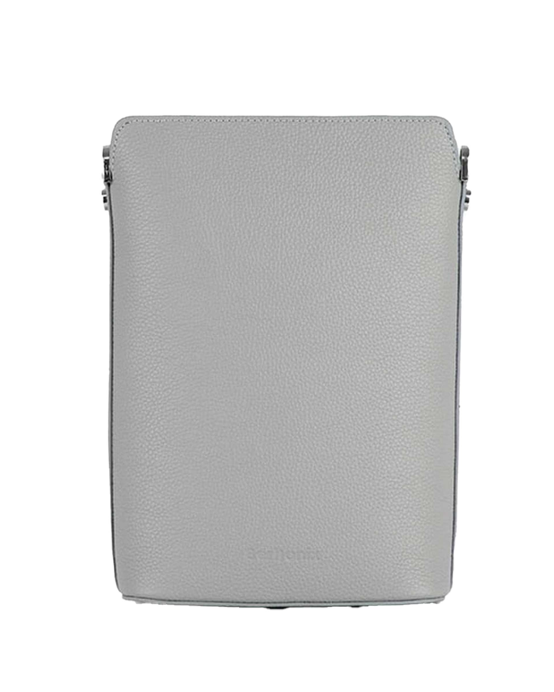 کیف چرم دوشی زنانه طوسی برتونیکس Berttonix کد 4042