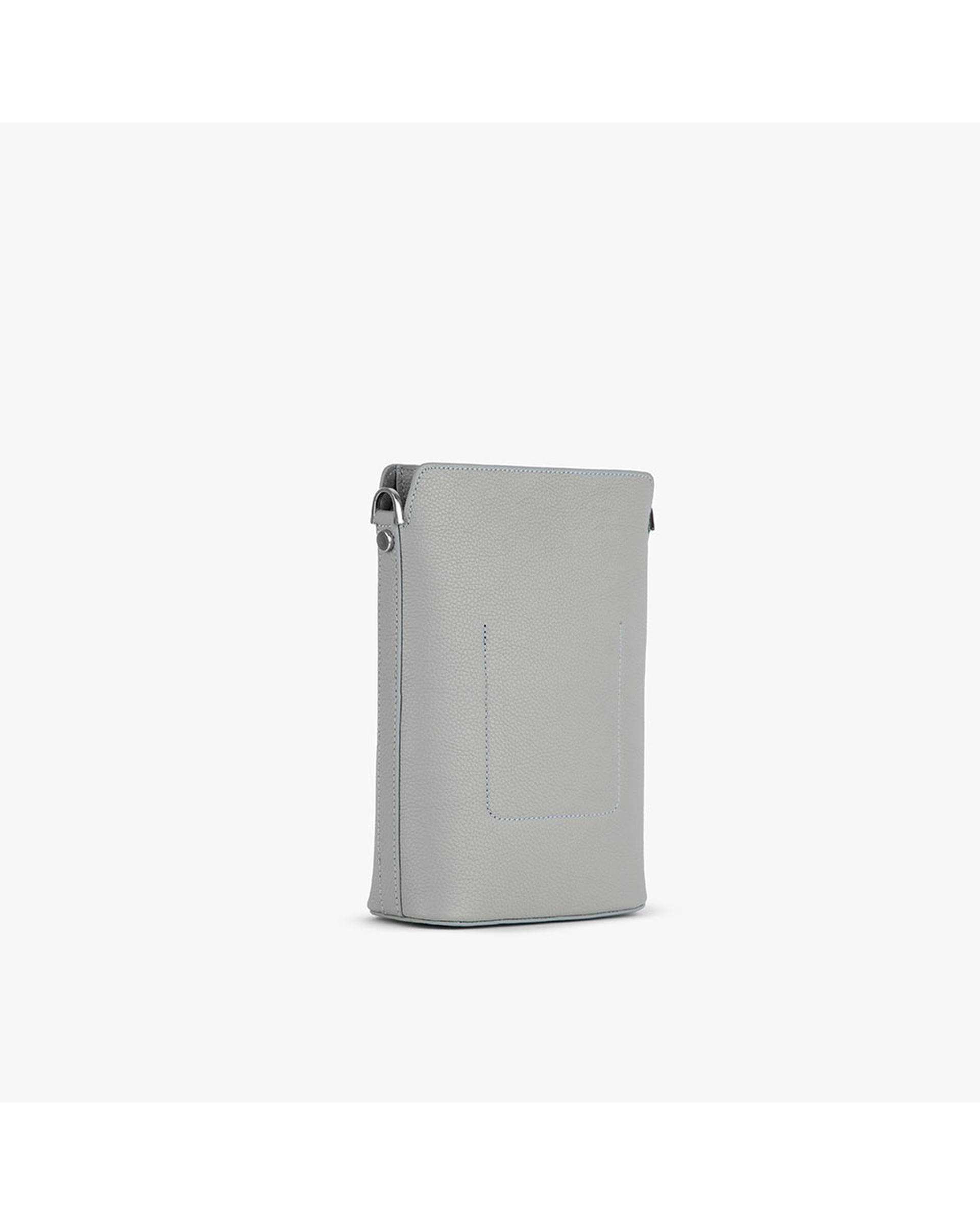 کیف چرم دوشی زنانه طوسی برتونیکس Berttonix کد 4042