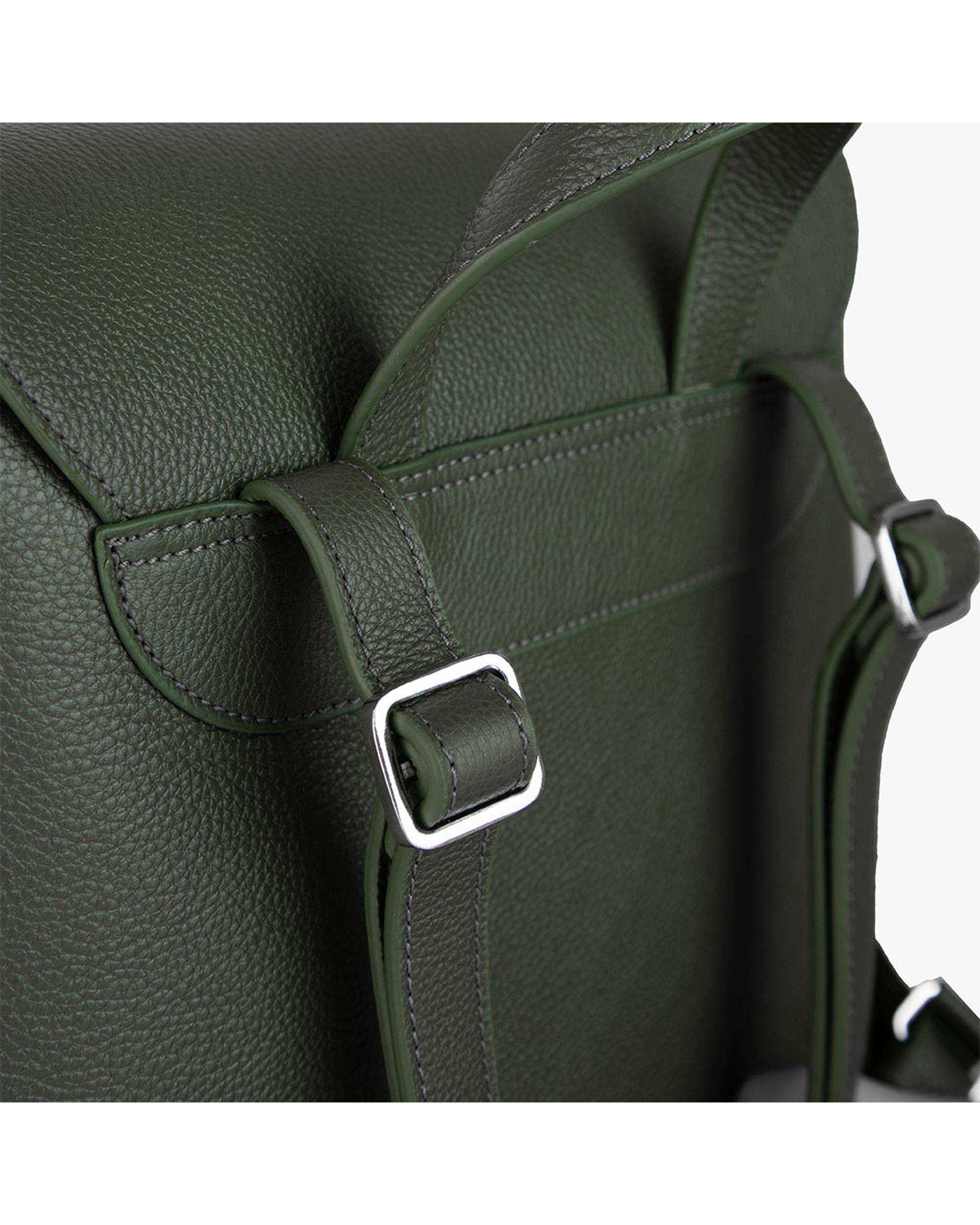 کوله پشتی چرم زنانه سبز برتونیکس Berttonix کد 4043