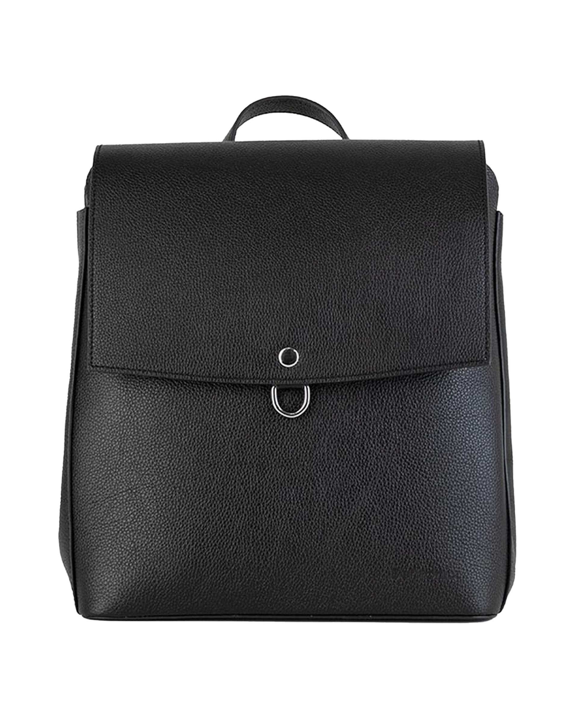 کوله پشتی چرم زنانه مشکی برتونیکس Berttonix کد 4043