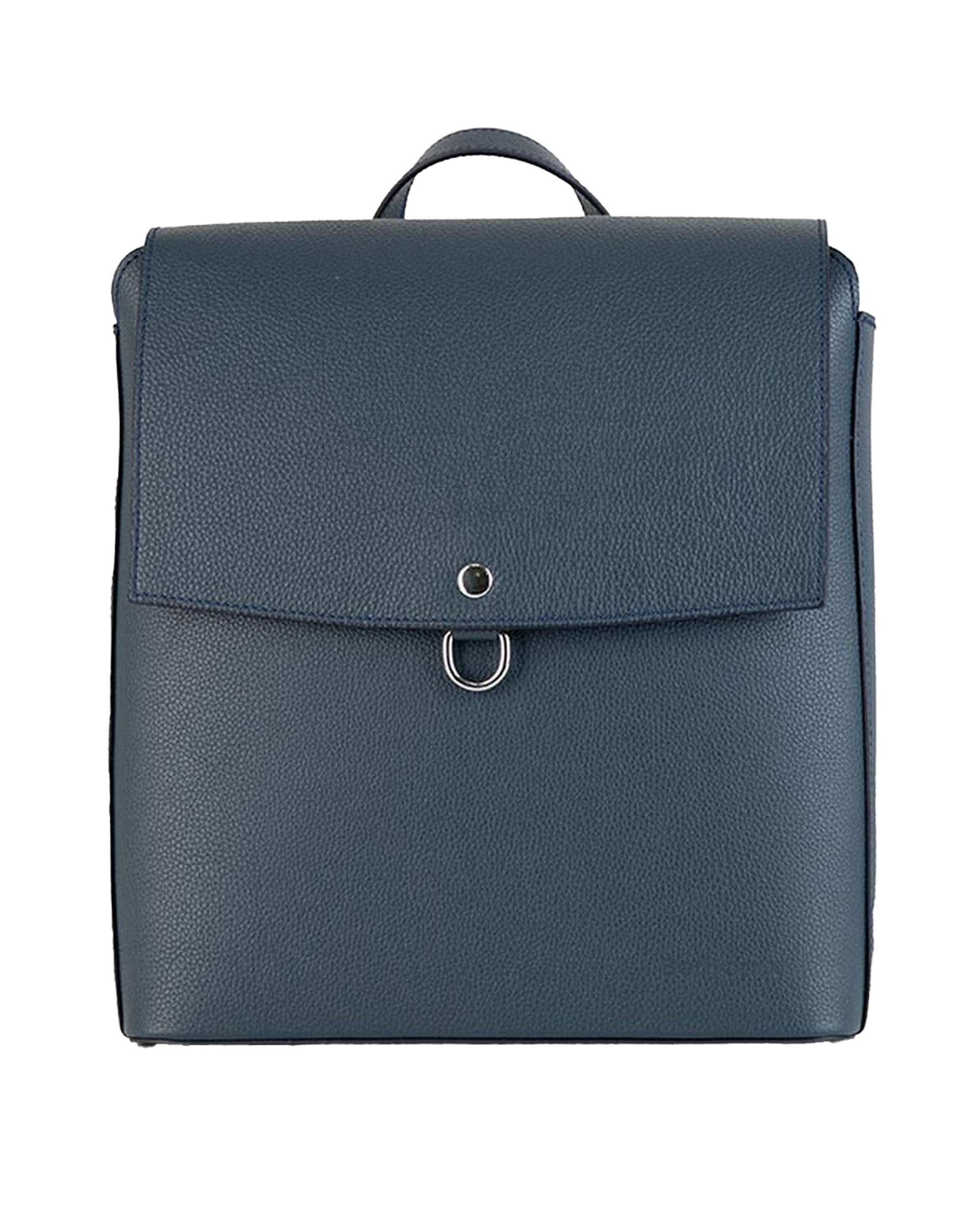 کوله پشتی چرم زنانه سرمه ای برتونیکس Berttonix کد 4043