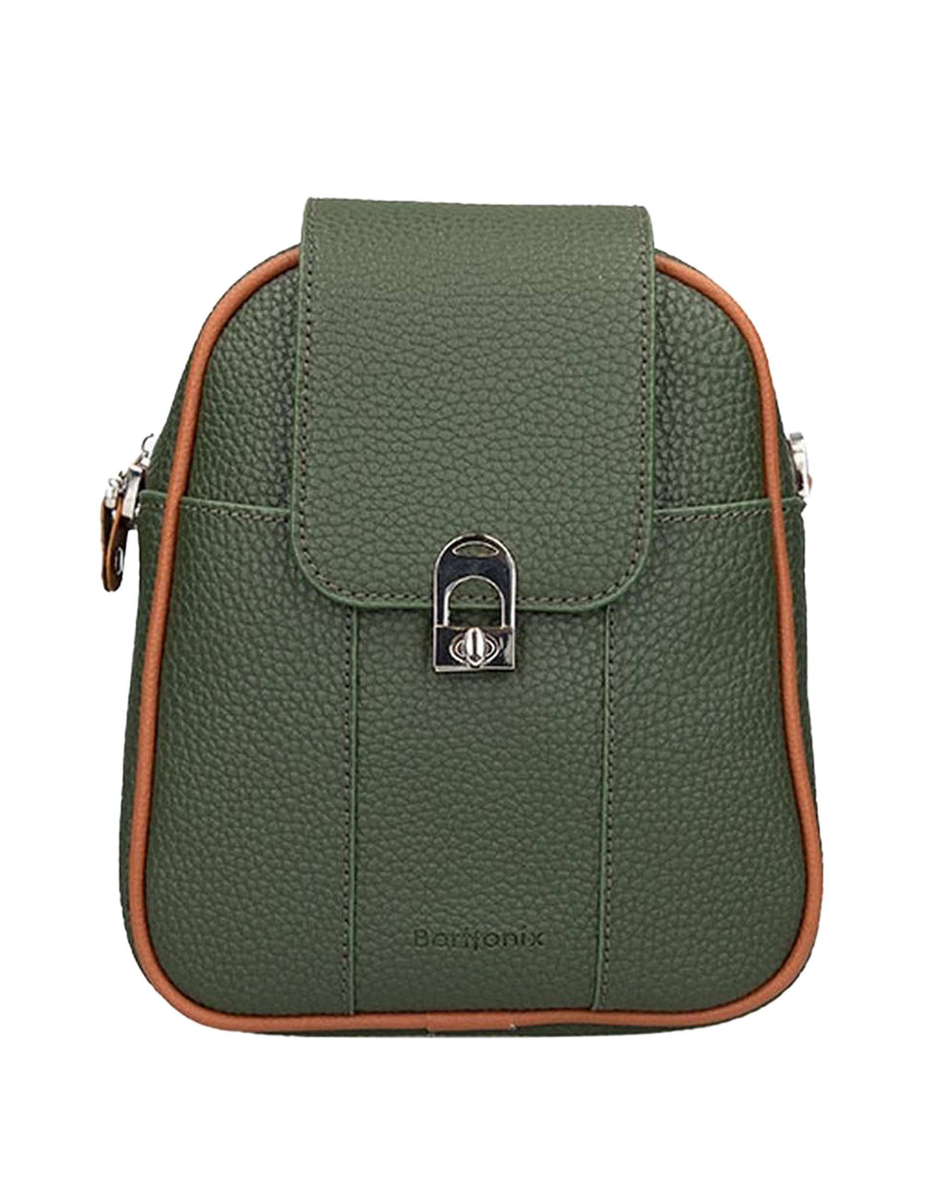 کیف دوشی زنانه یشمی برتونیکس Berttonix کد 1020