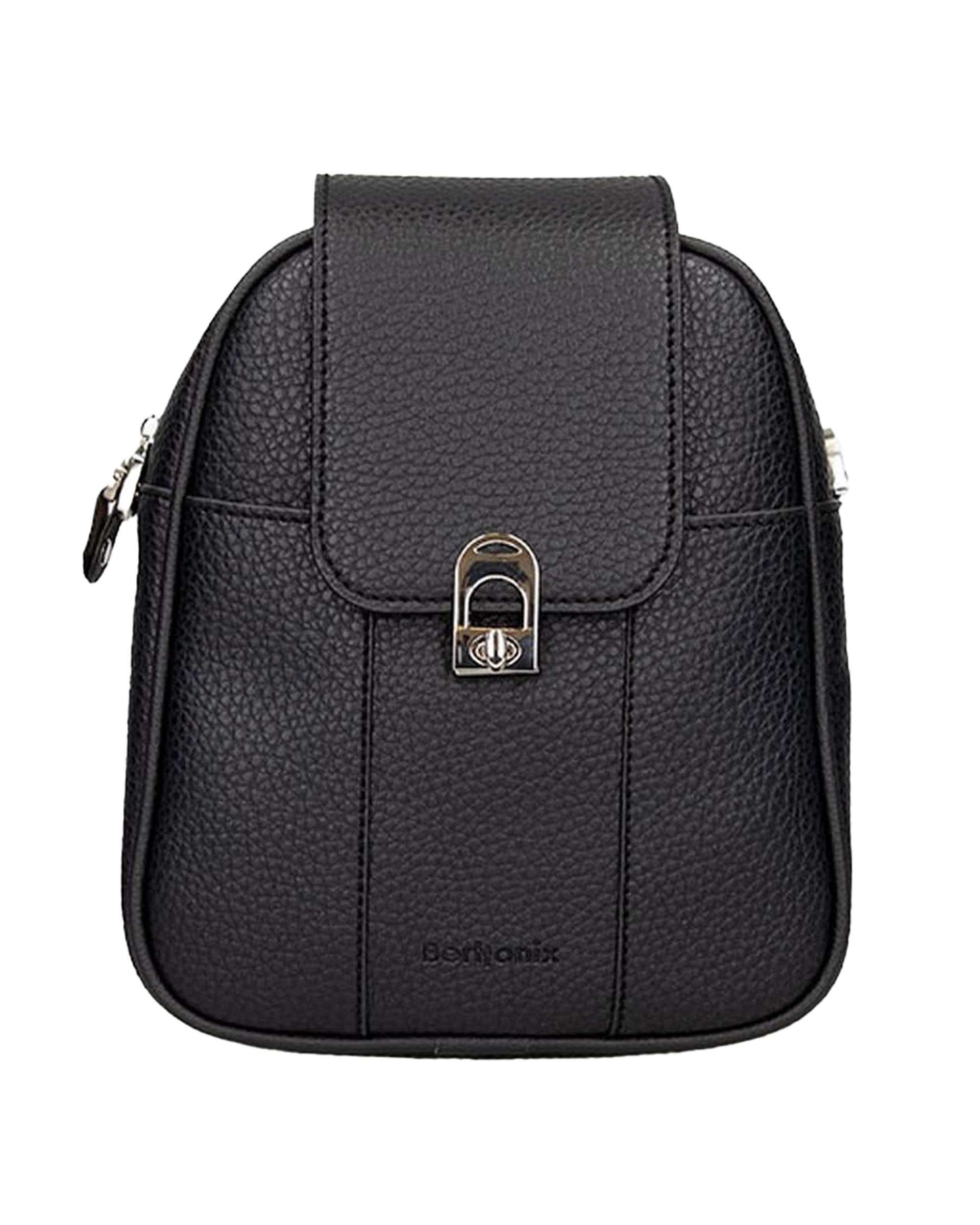 کیف دوشی زنانه مشکی برتونیکس Berttonix کد 1020