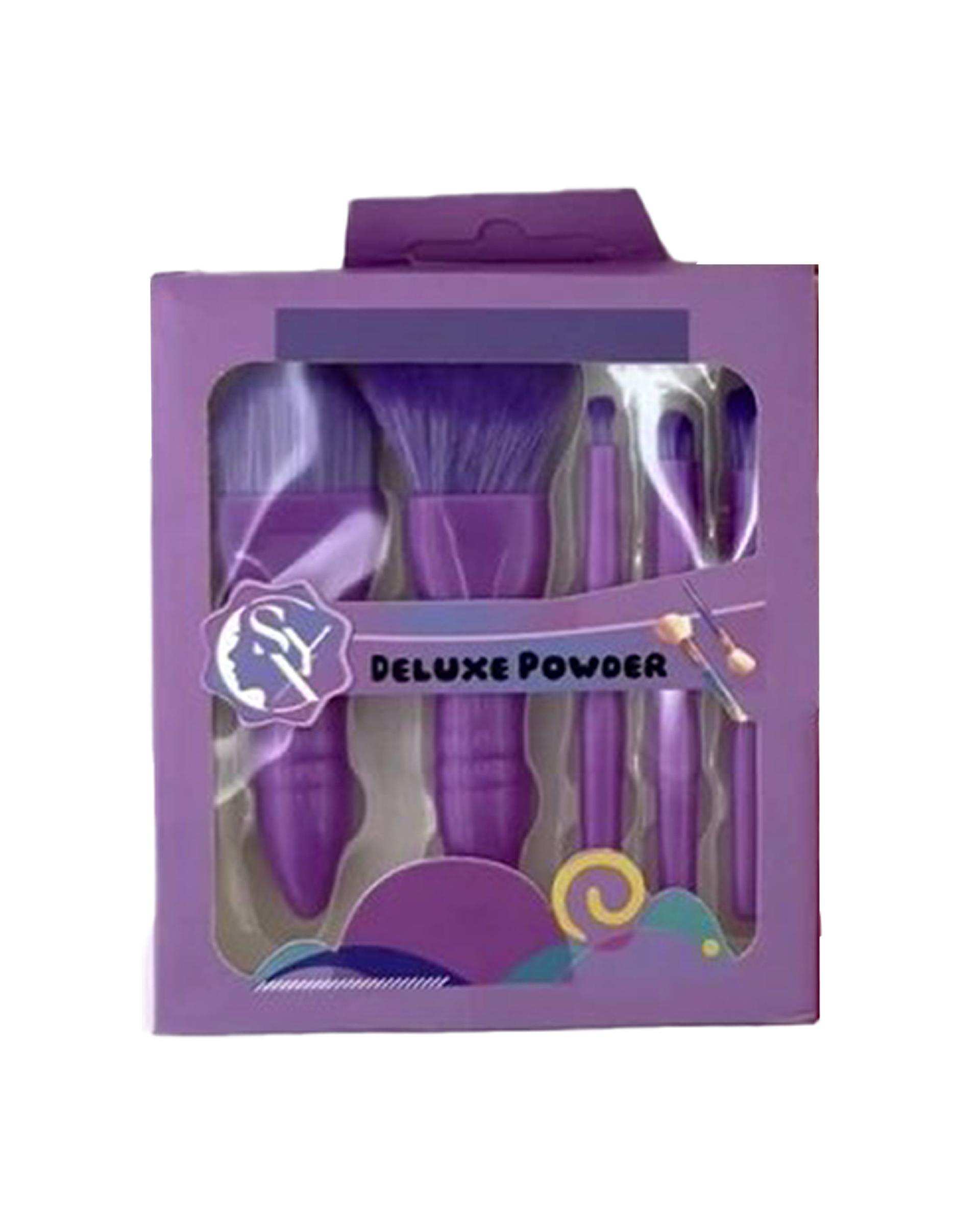 ست براش آرایشی فانتزی بسته 5 عددی ارسال رنگ رندوم